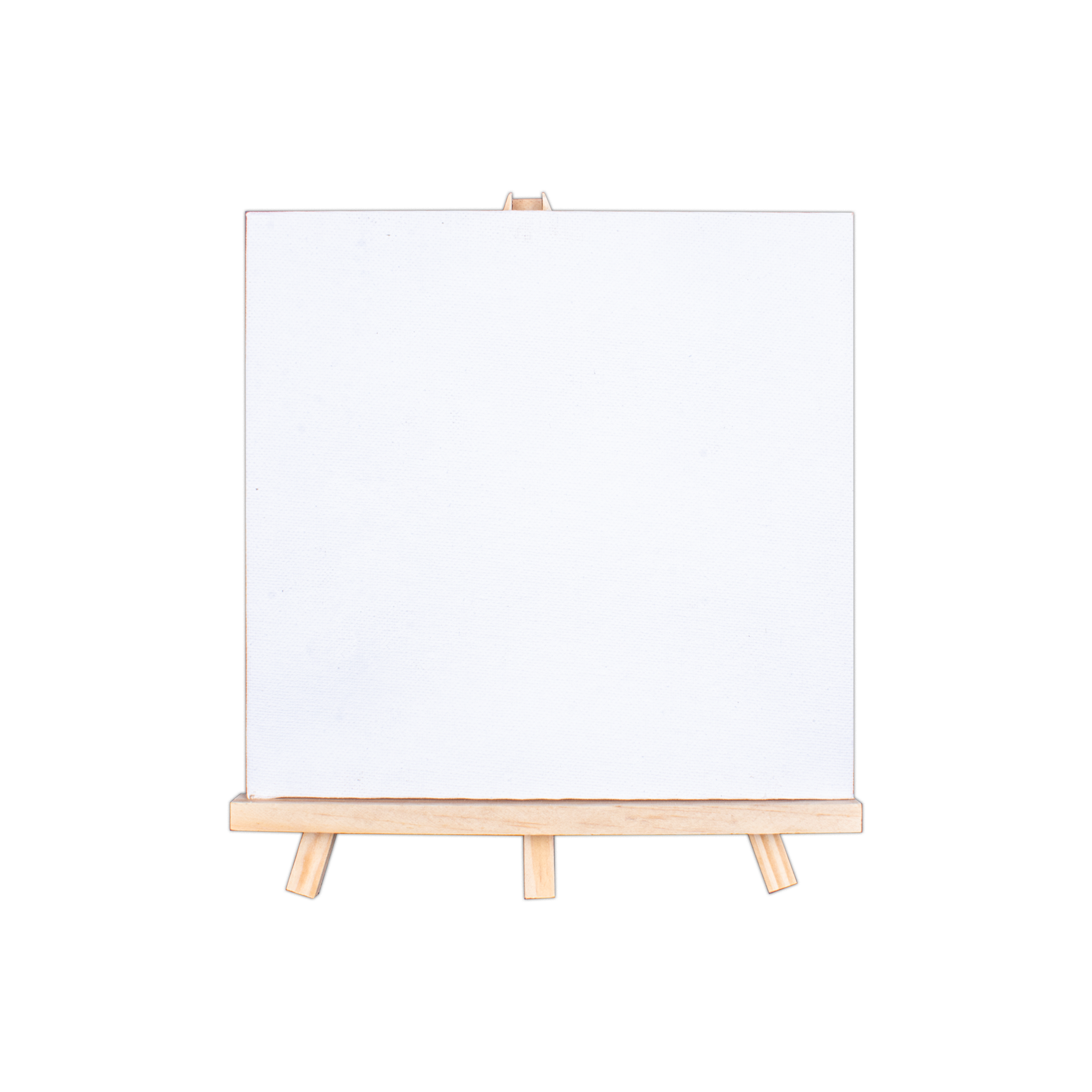 Wooden Mini Easel With Canvas Easel Size 24cm Canvas Size 20 X 20cm Set of 5pc