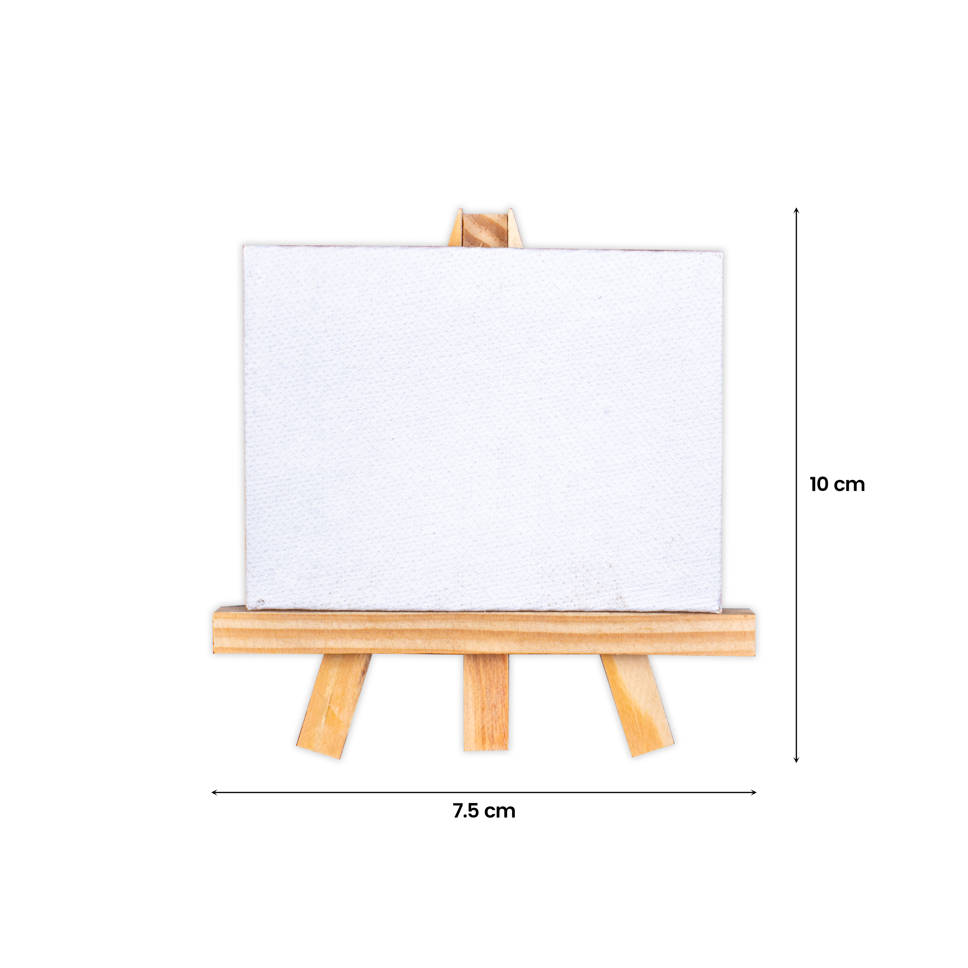 Wooden Mini Easel With Canvas Easel Size 11cm Canvas Size 10 X 7cm Set of 5pc