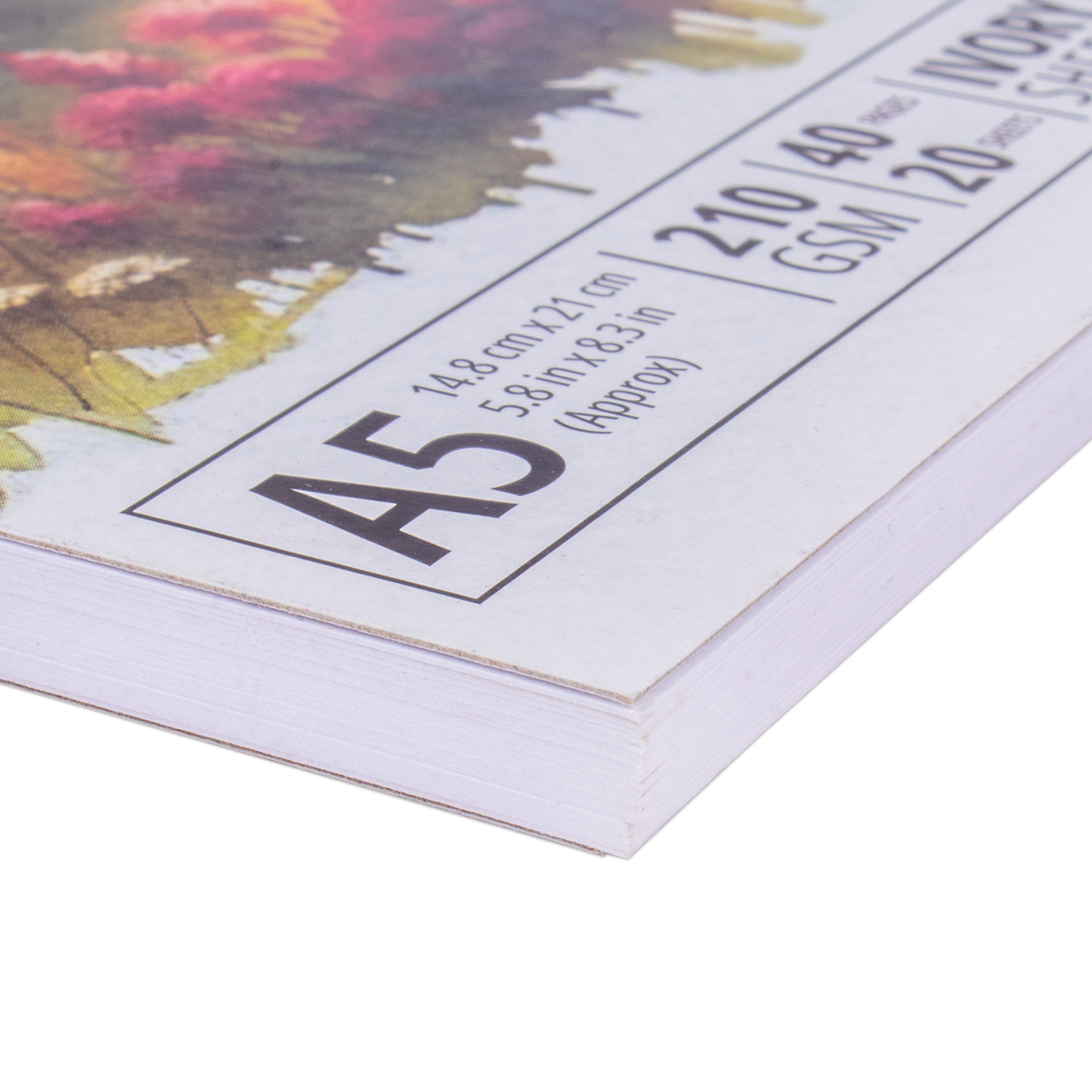 Ivory Artist Sketchbook | A5 | Wire-O | 210gsm - 40Pages - 1 Book