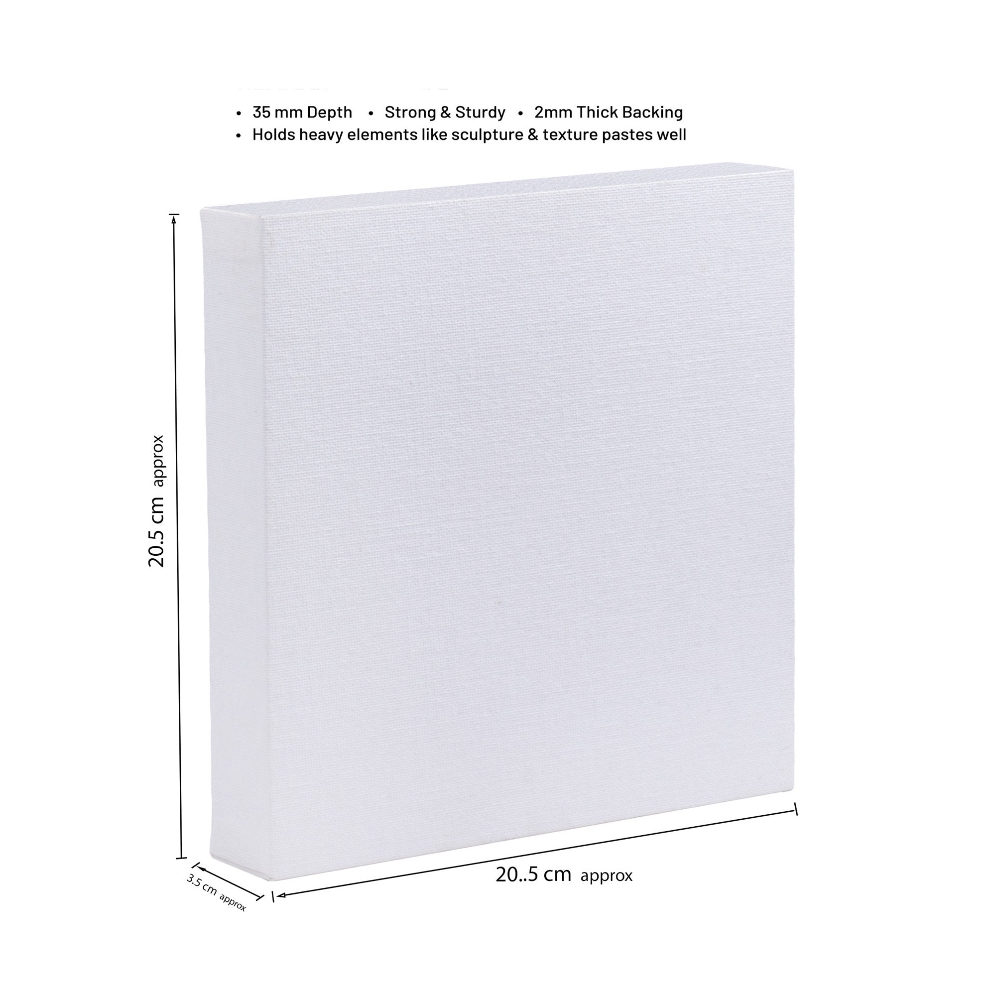 Artists 3D Deep Edge Canvas Panel Square 8 X 8inch 1pc LB