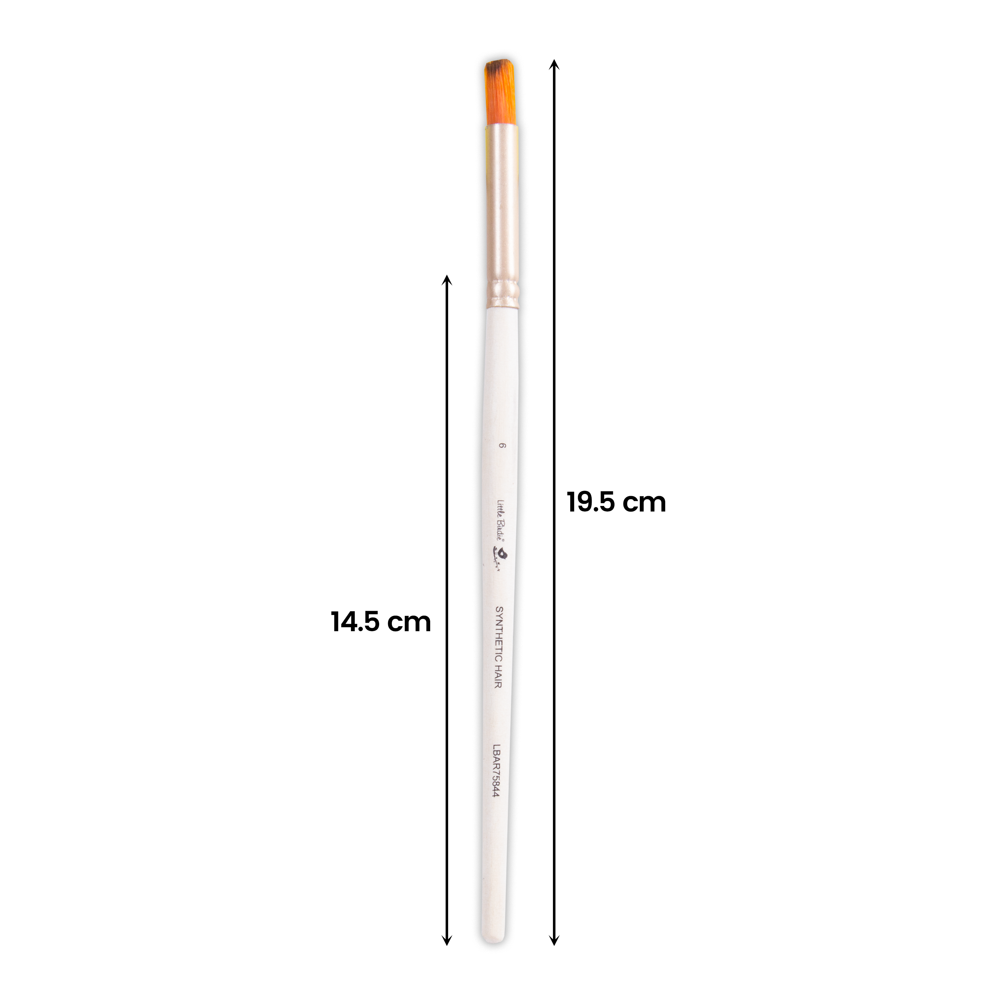 Deer Foot Brush Synthetic Hair Size 6 Handle Length 150mm 1pc