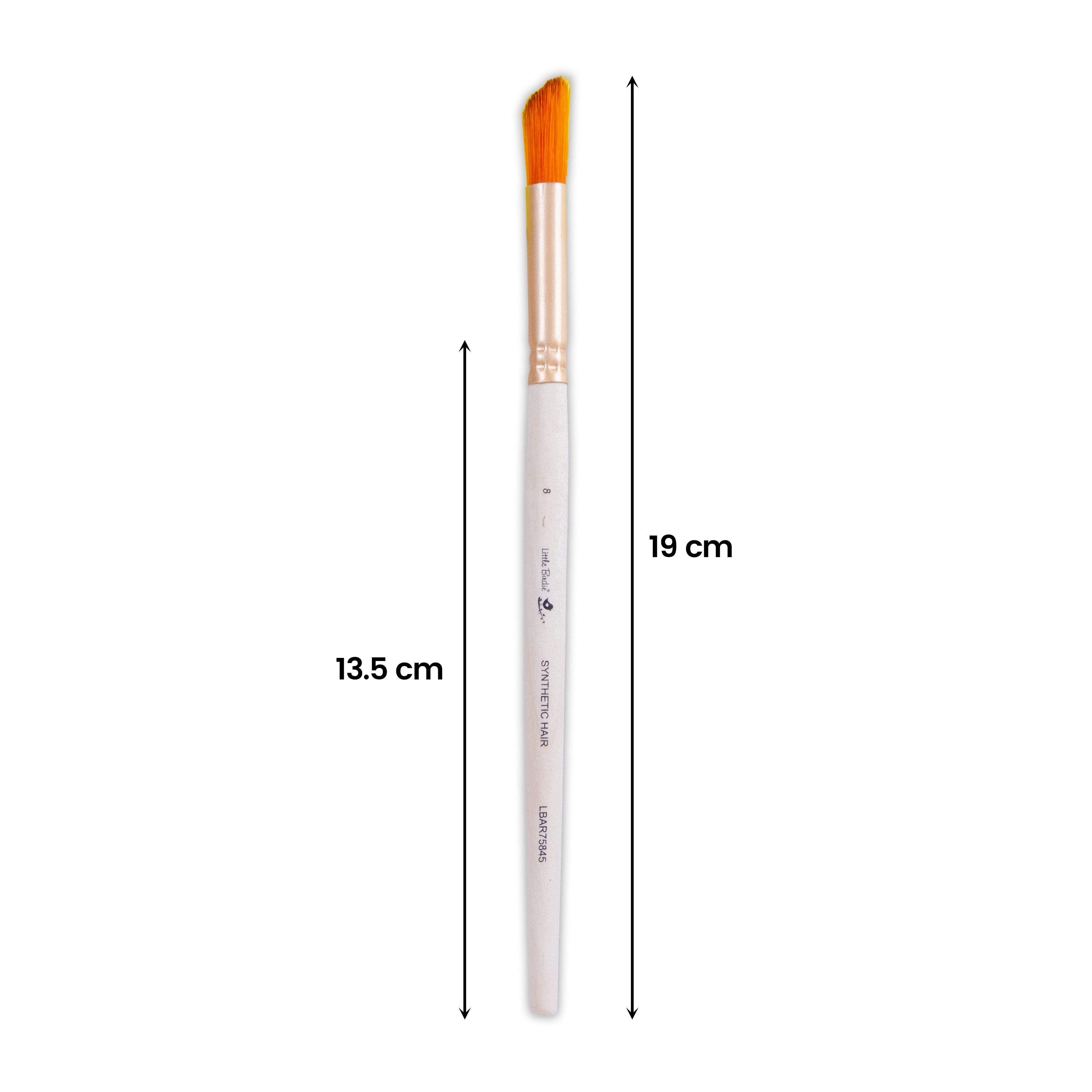 Deer Foot Brush Synthetic Hair Size 8 Handle Length 150mm 1pc