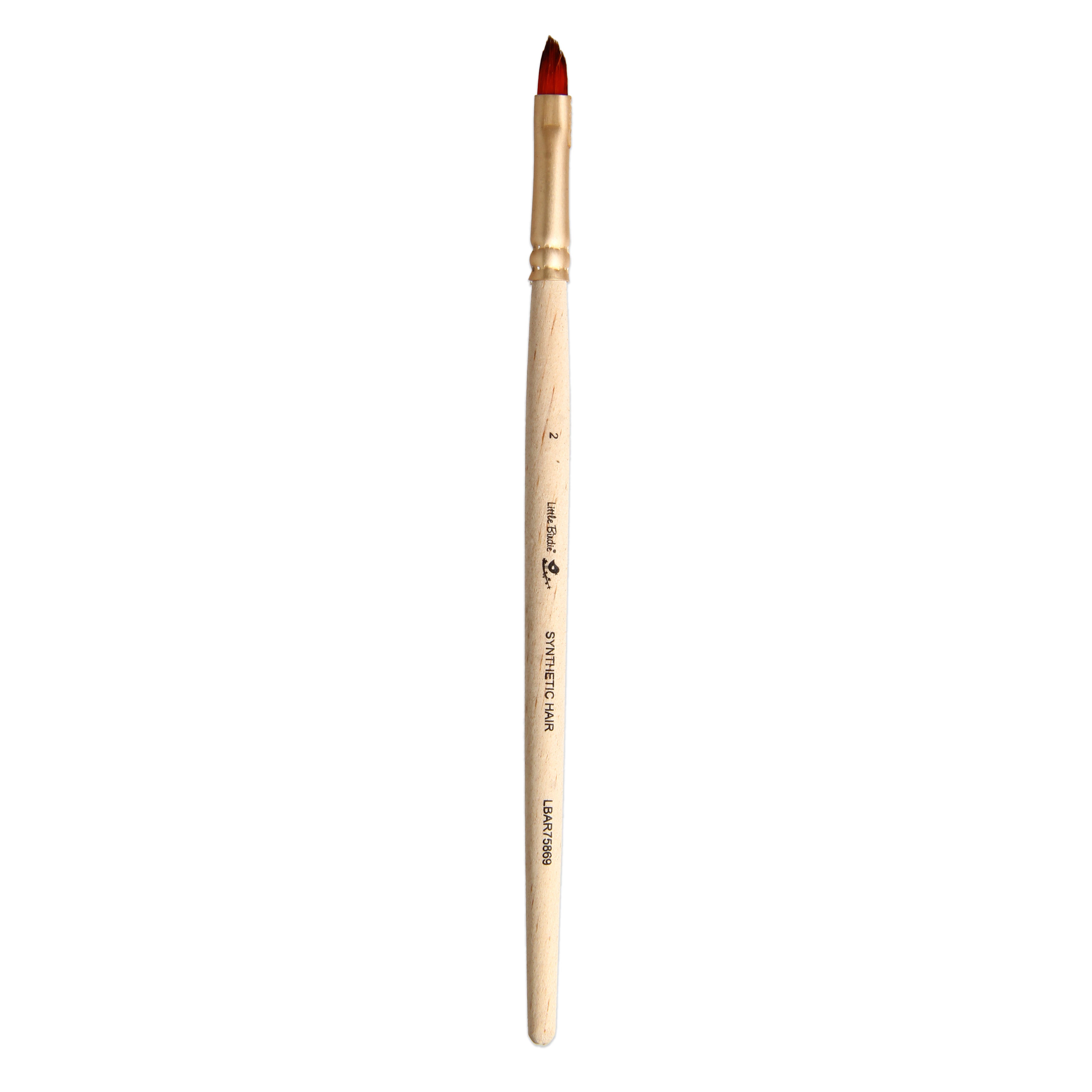 Cat`S Tongue Brush Synthetic Hair Size 2 Handle Length 150mm