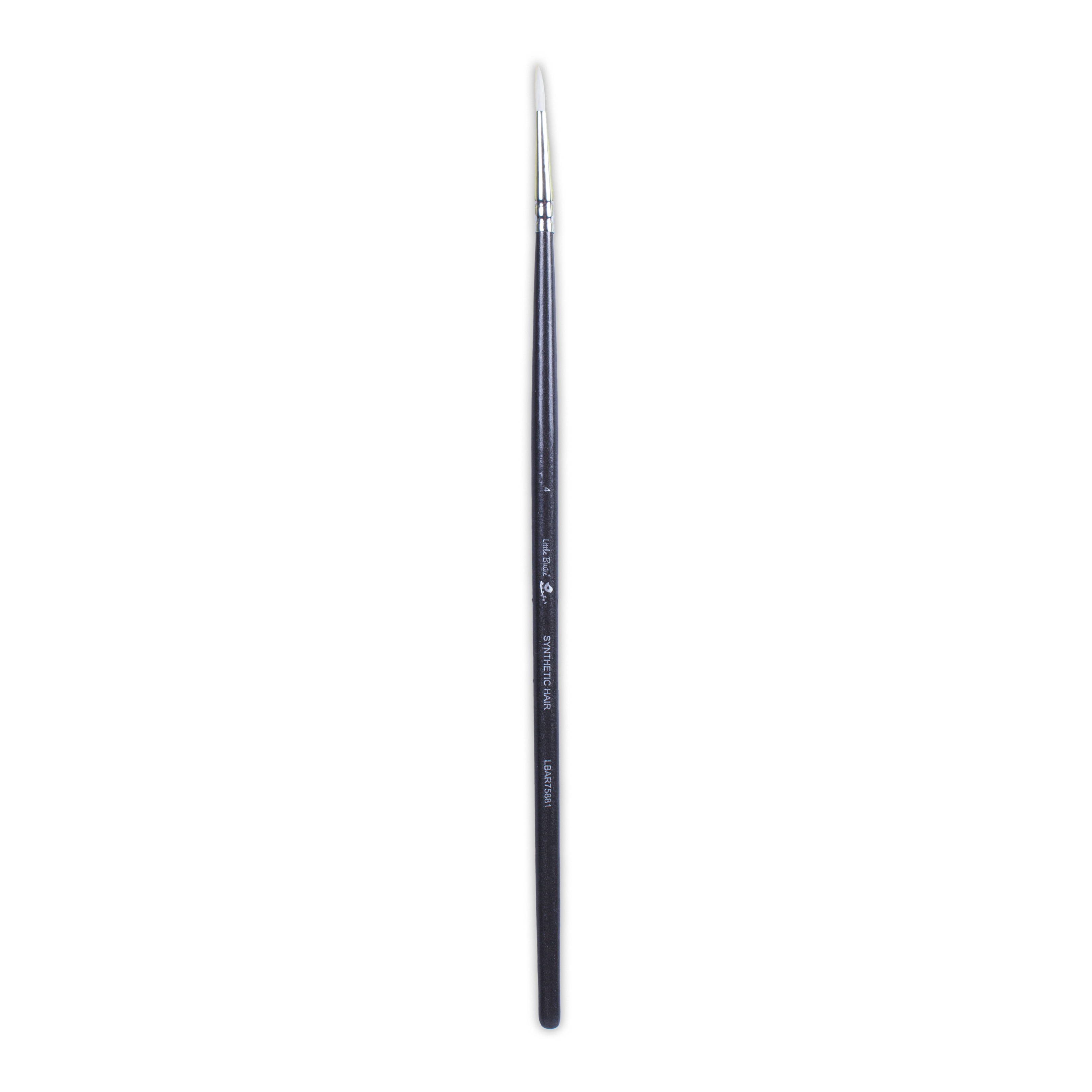 Premium Round Brush Synthetic Hair Handle Length 200mm Size 4 1 pc