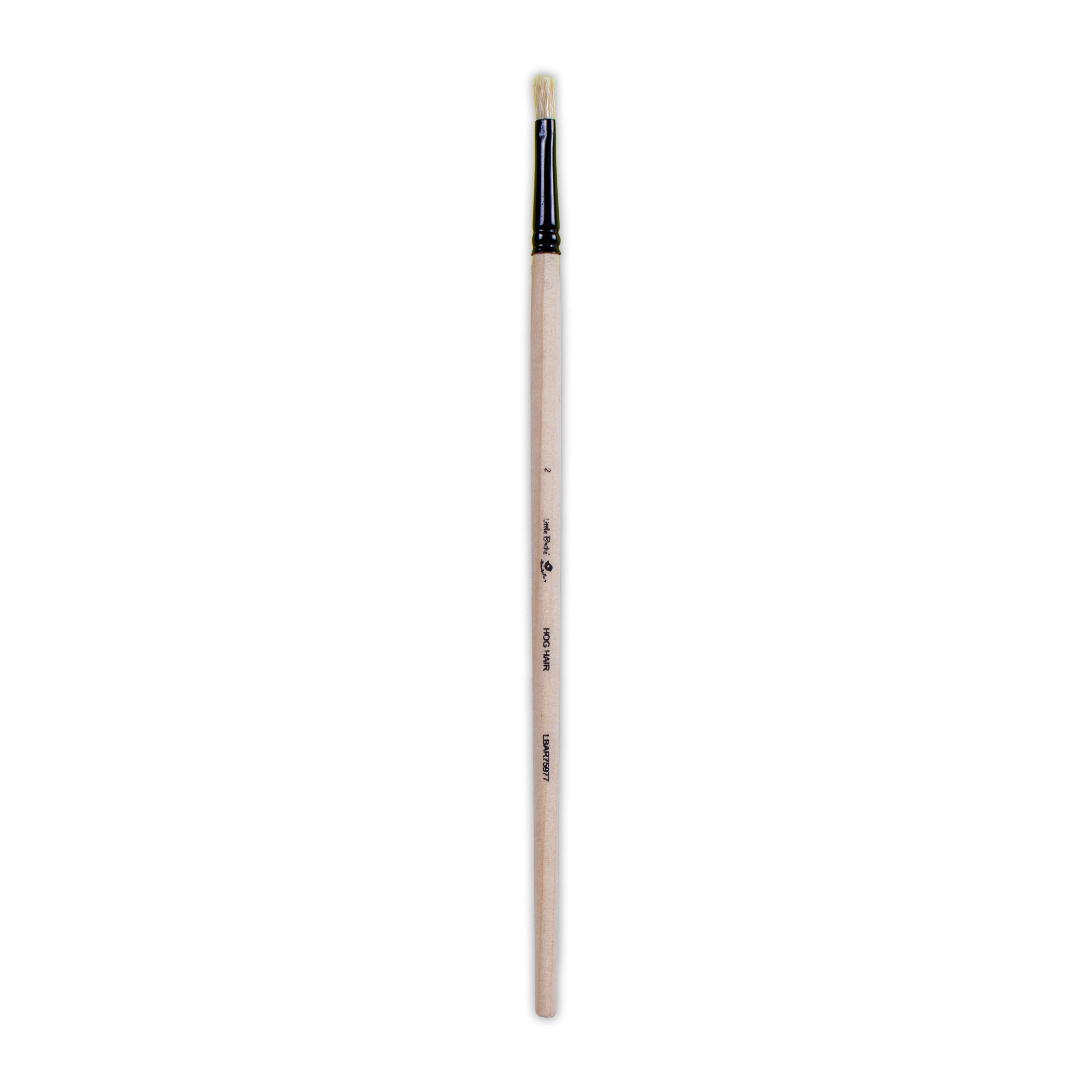 Synthetic Hog Hair Oil Filbert Brush Handle Length 200mm Size 2 1 pc