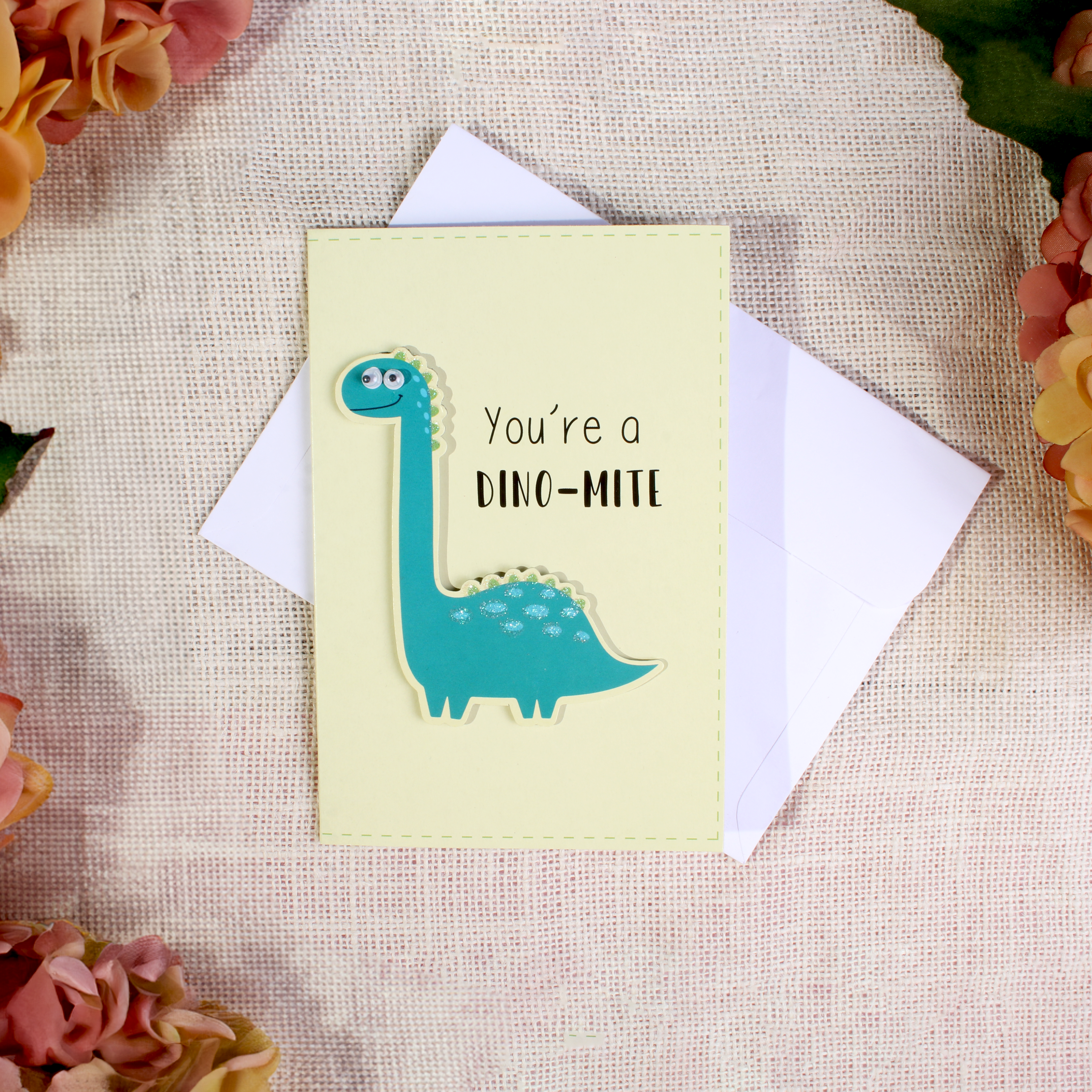 Greeting Card & Envelope You're a Dino-mite 4 X 6inch