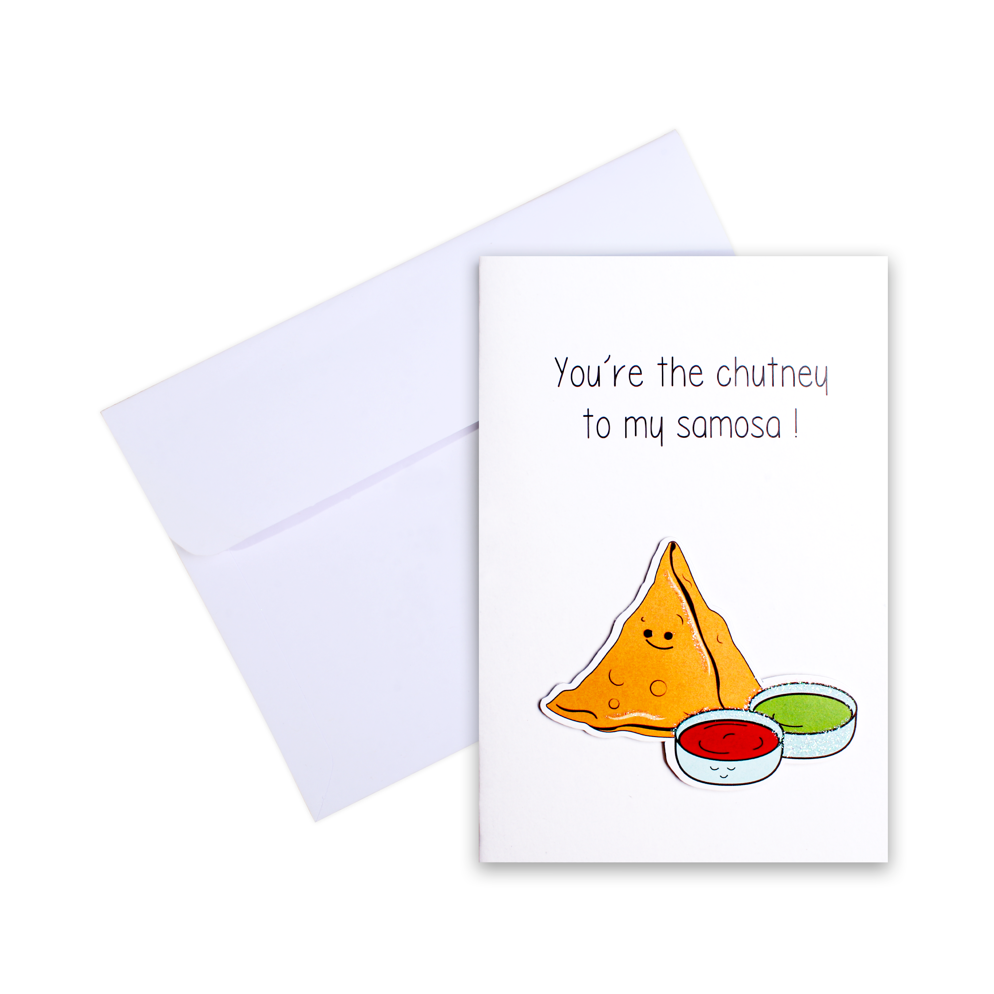 Greeting Card & Envelope Chutney to Samosa 4 X 6inch