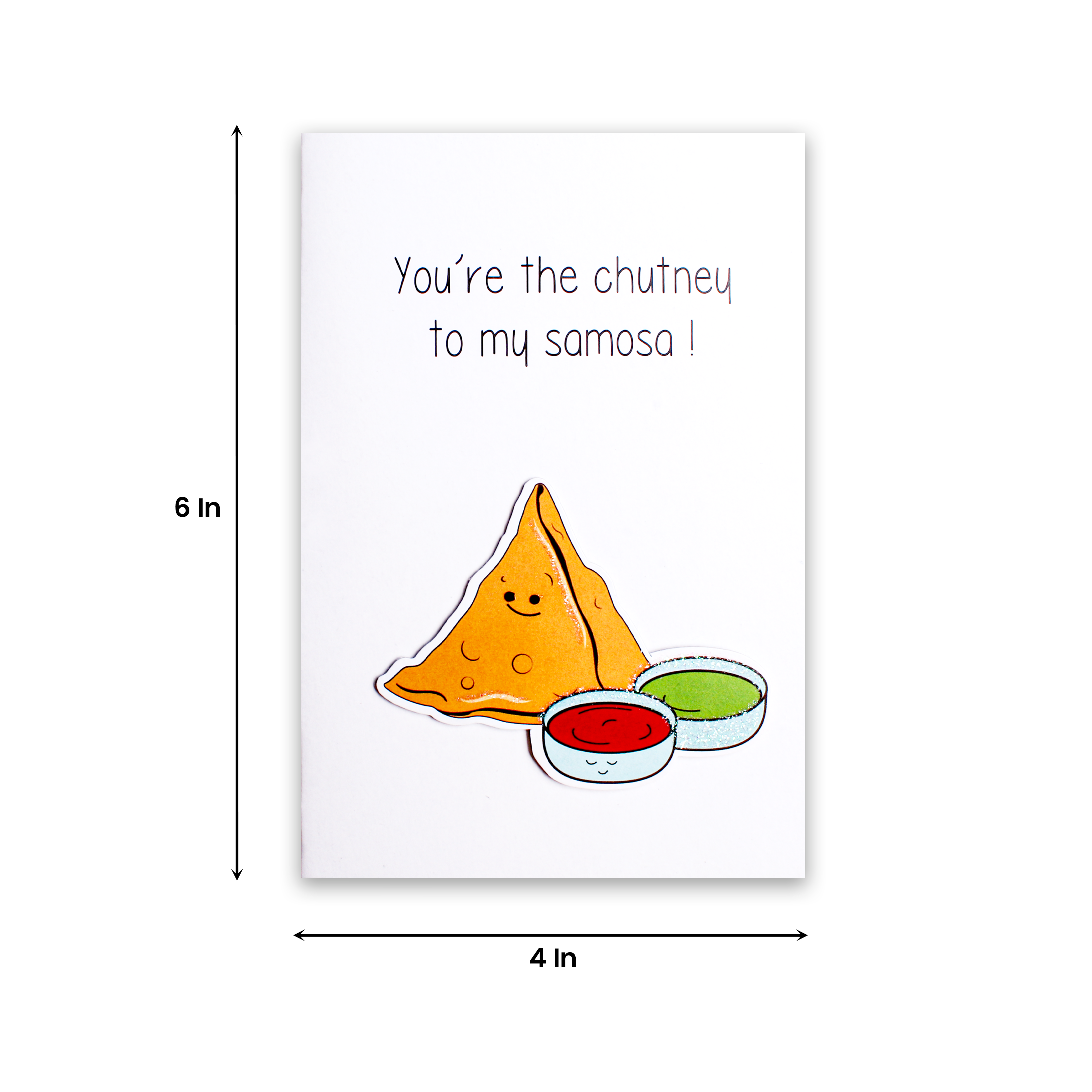 Greeting Card & Envelope Chutney to Samosa 4 X 6inch