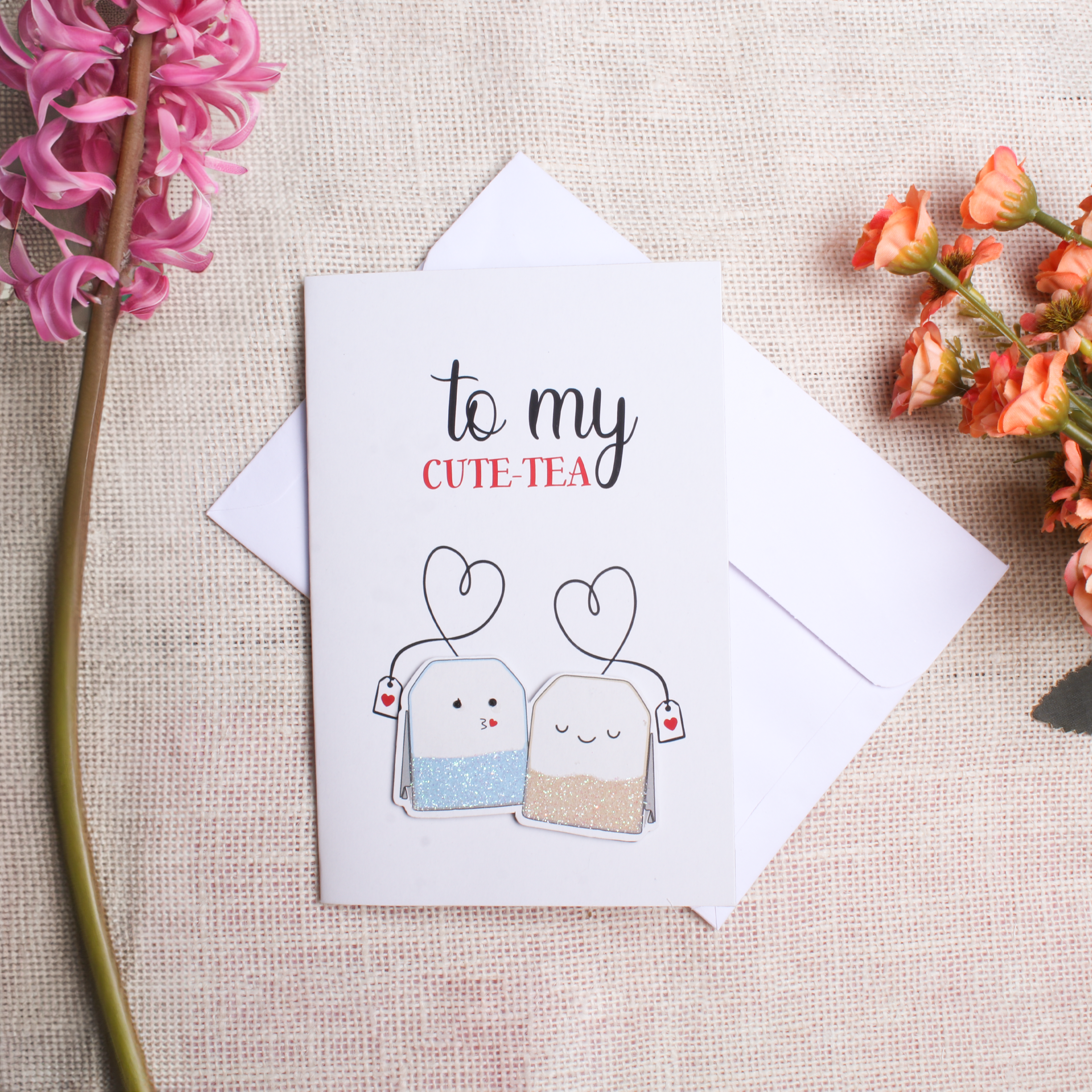 Greeting Card & Envelope Cute-Tea 4 X 6inch