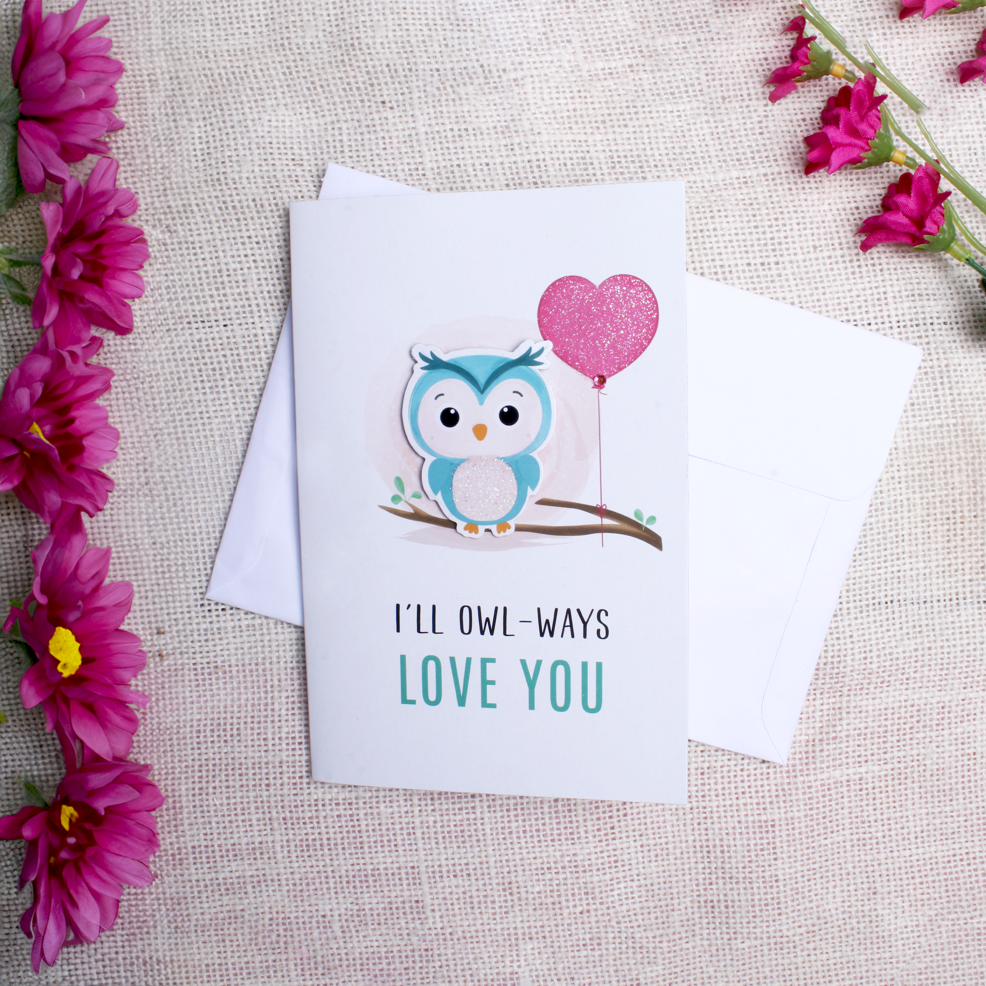 Greeting Card & Envelope Love you Latte 4 X 6inch