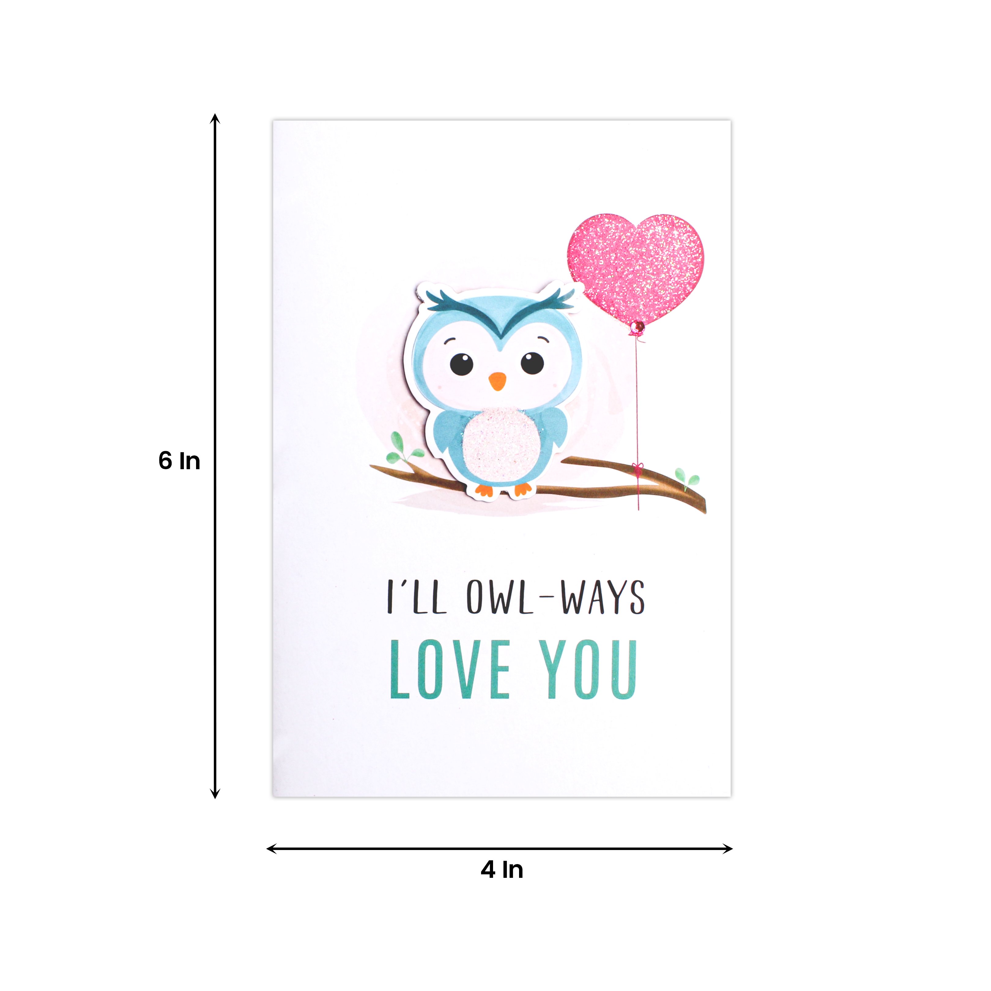 Greeting Card & Envelope Love you Latte 4 X 6inch