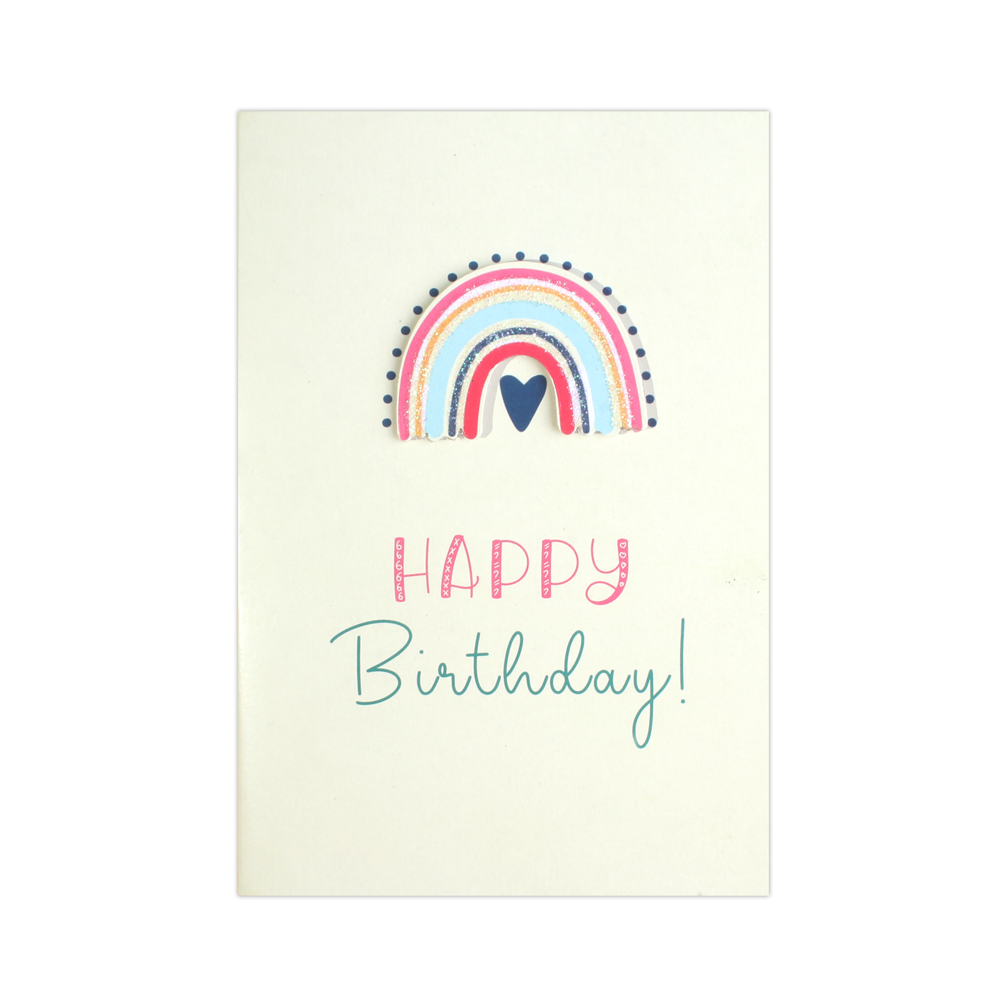 Greeting Card & Envelope Birthday Rainbow 4 X 6inch