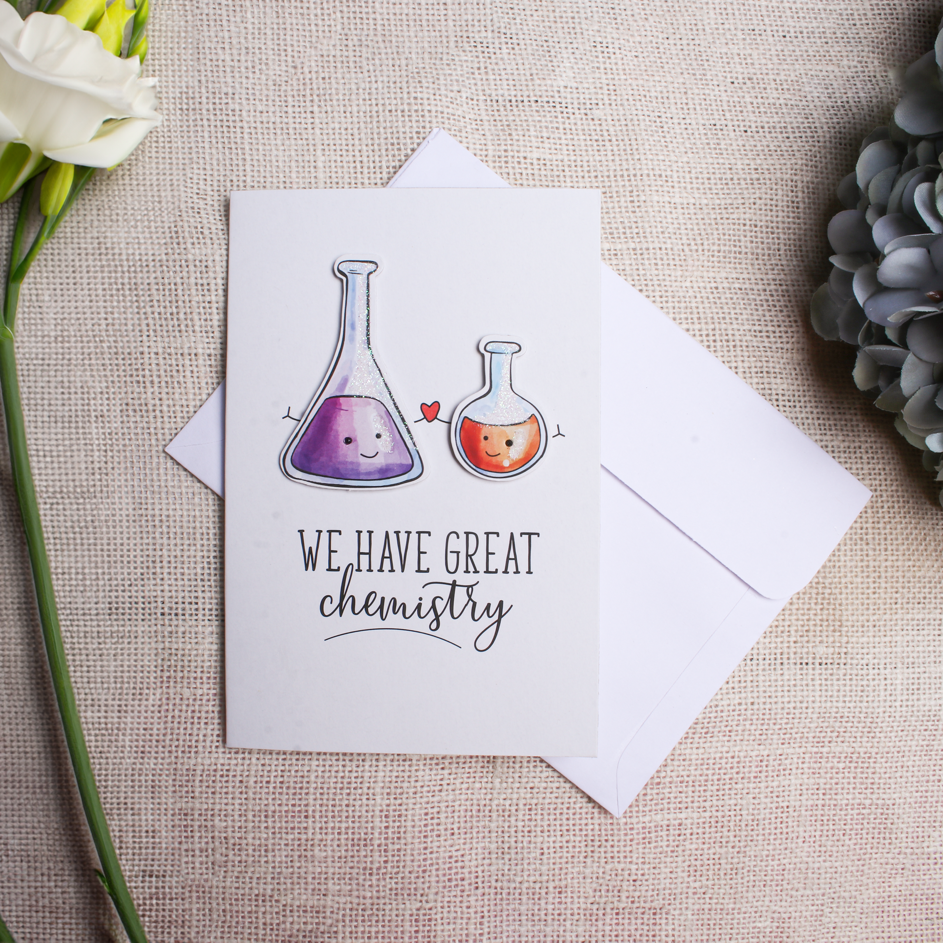 Greeting Card & Envelope Great Chemistry 4 X 6inch