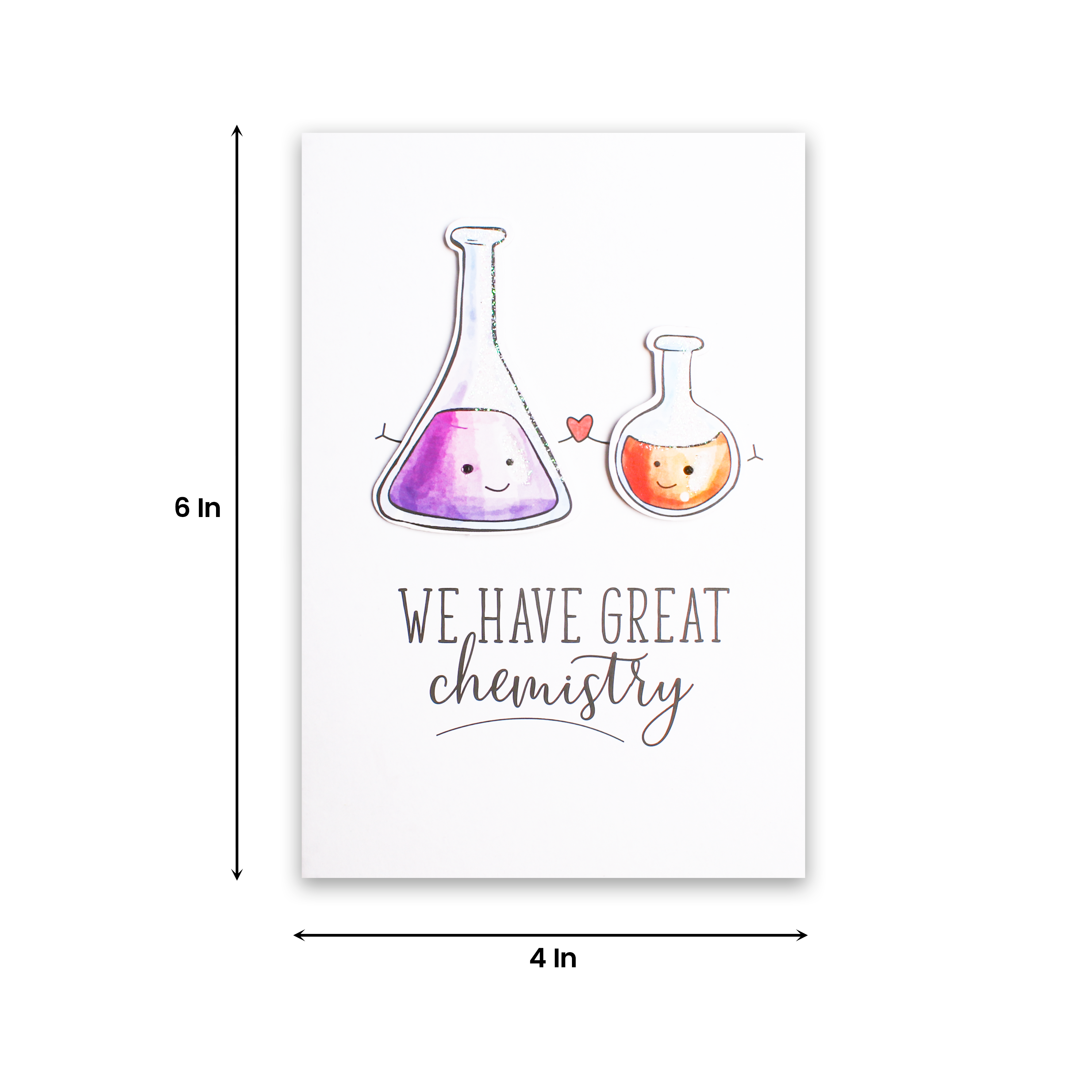 Greeting Card & Envelope Great Chemistry 4 X 6inch