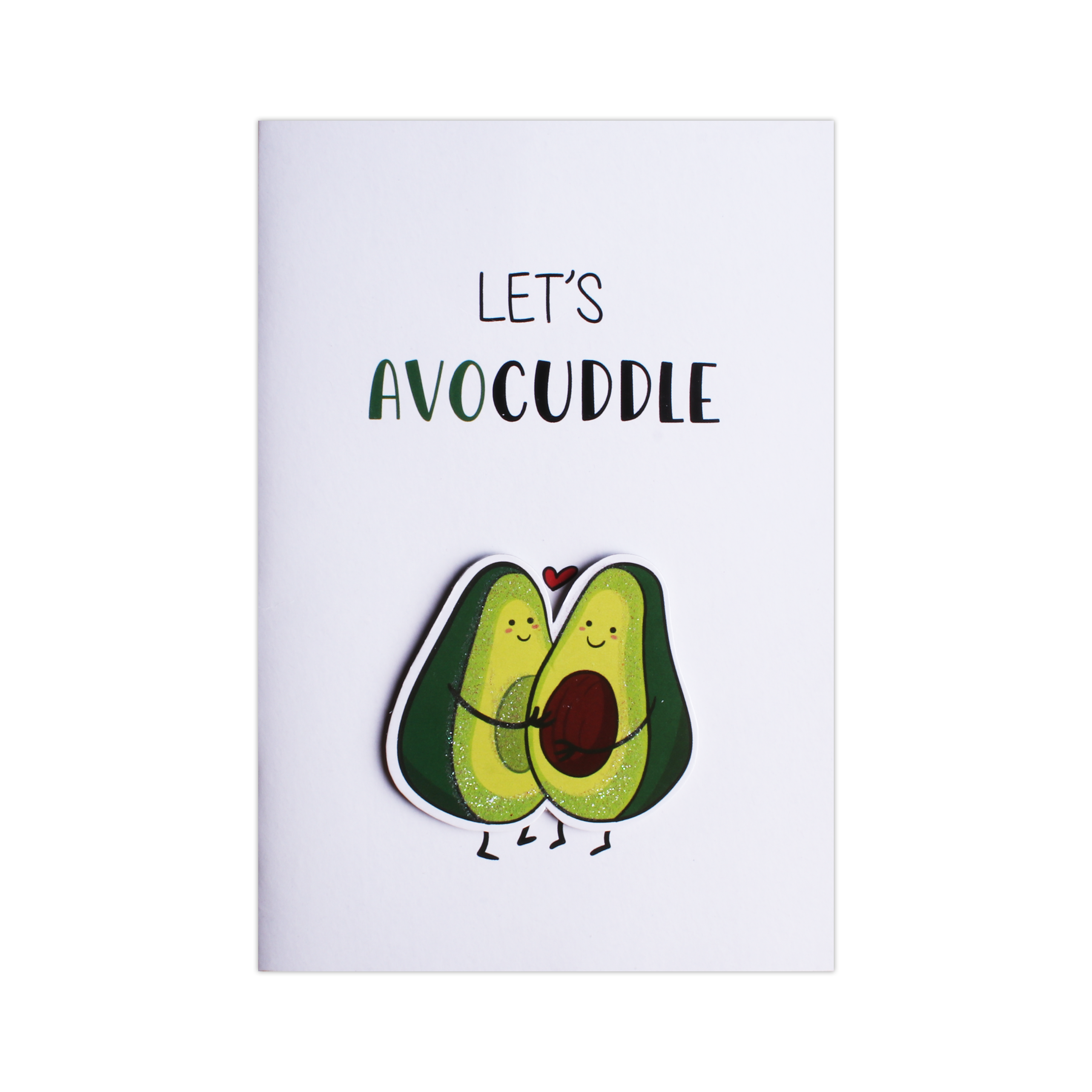 Greeting Card & Envelope Let's Avocuddle 4 X 6inch 2pc