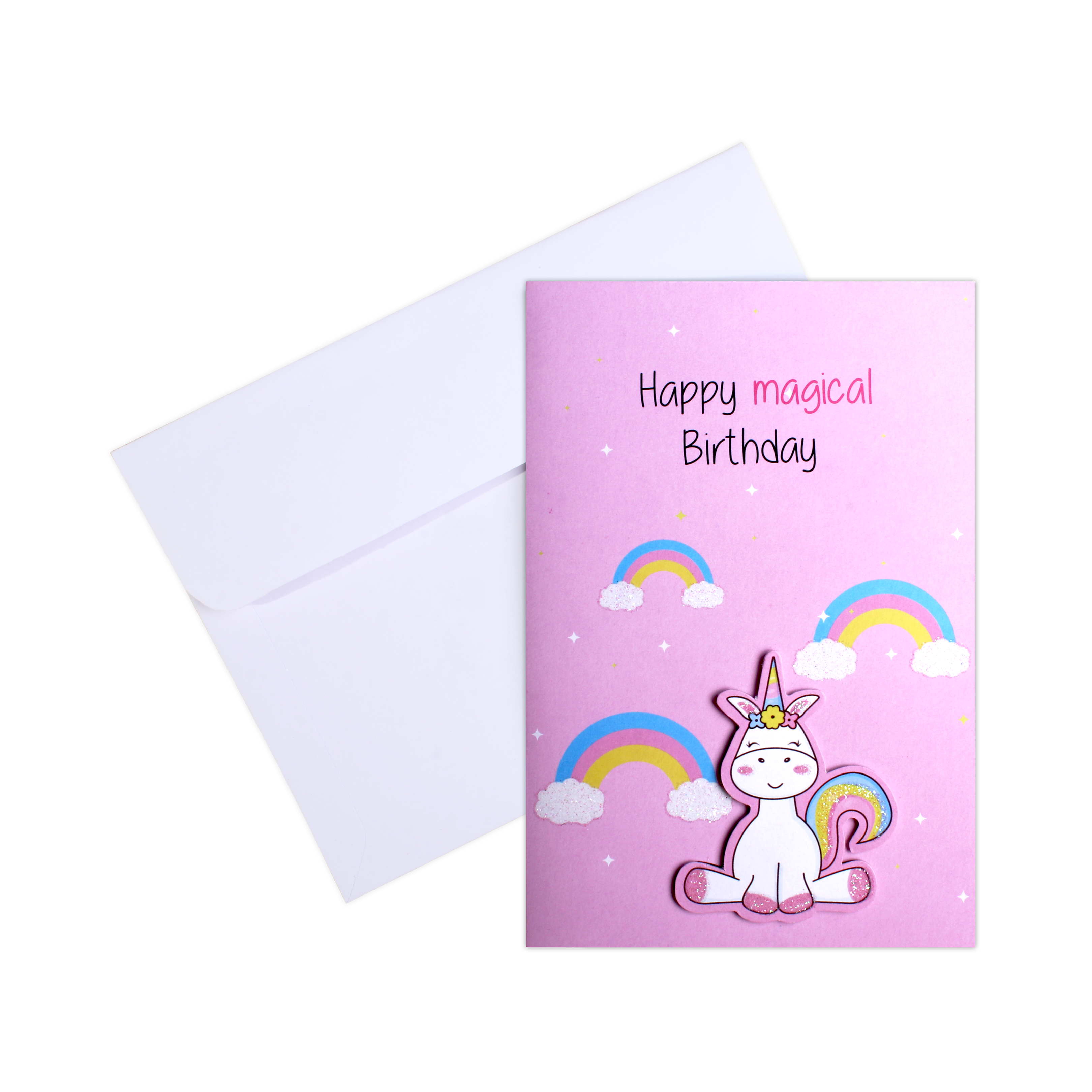 Greeting Card & Envelope Magical Birthday 4 X 6inch