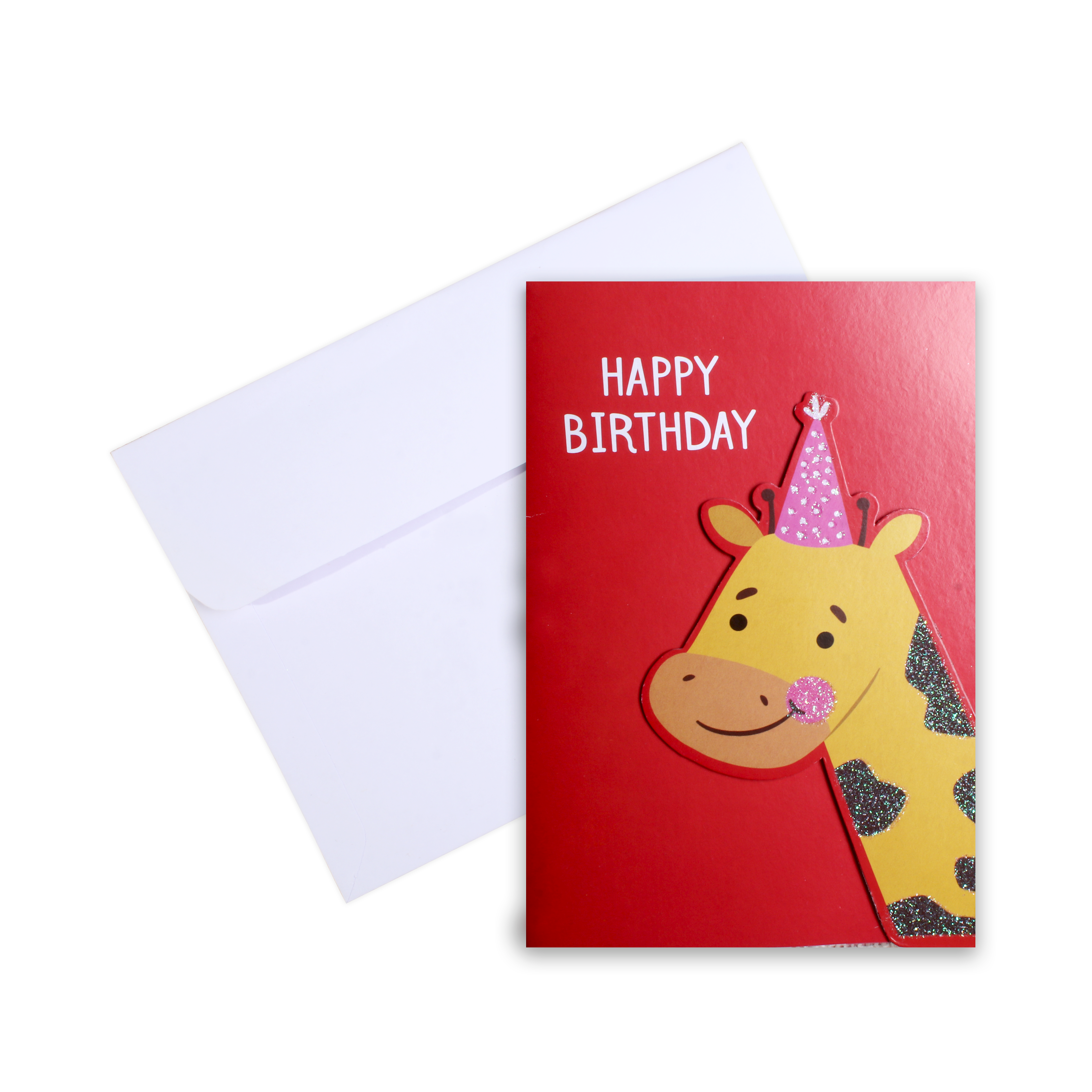 Greeting Card & Envelope Birthday Giraffe 4 X 6inch