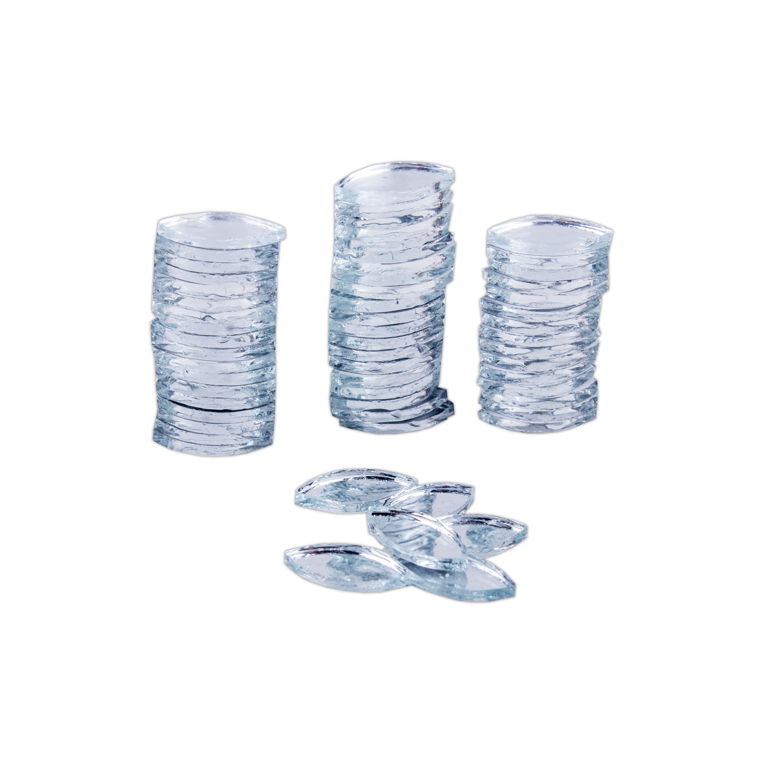 Cut Mirror Leaf 10Mm 50Gms Approx 600pc