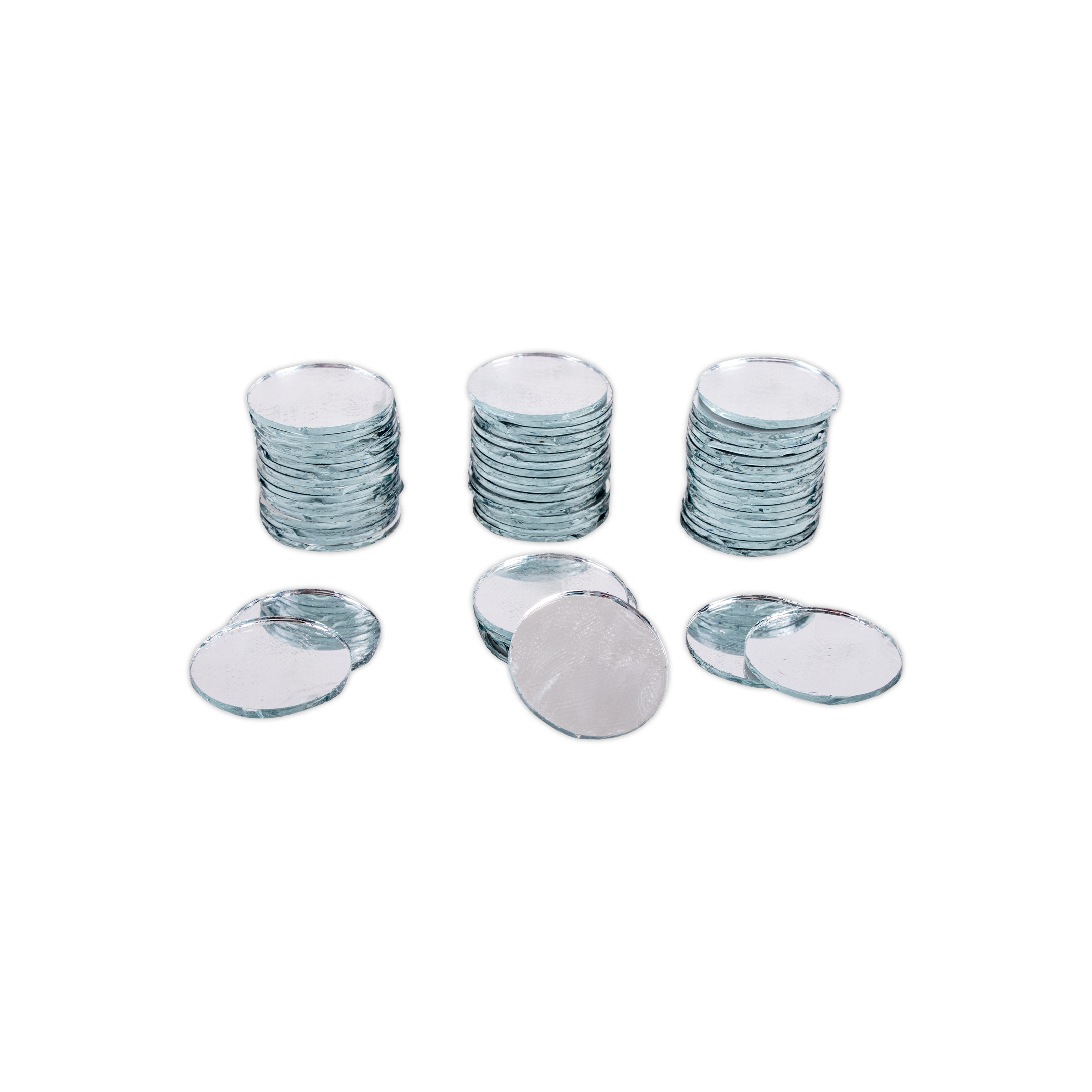Cut Mirror Round 15Mm 50Gms Approx 103pc
