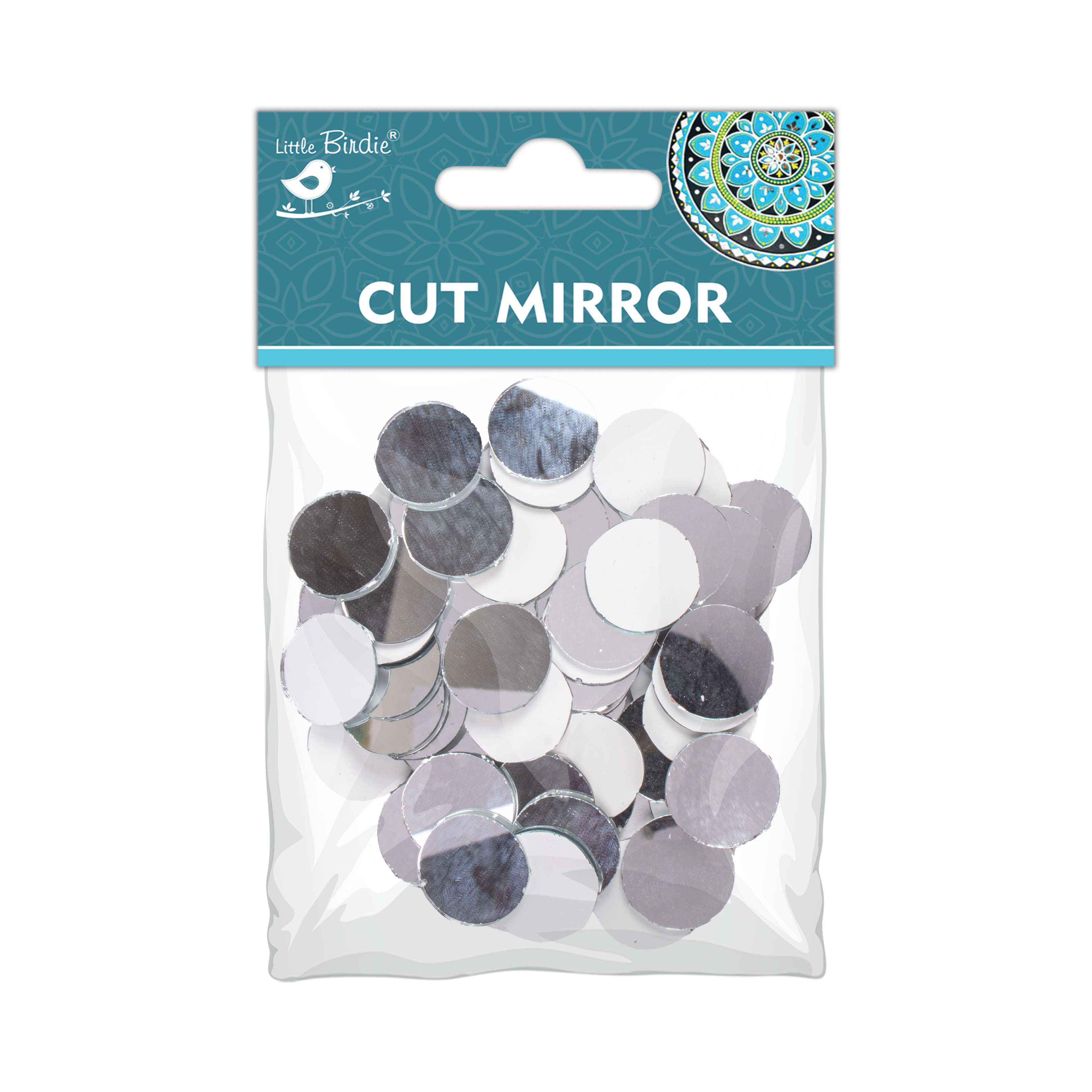 Cut Mirror Round 20Mm 50Gms Approx 57pc