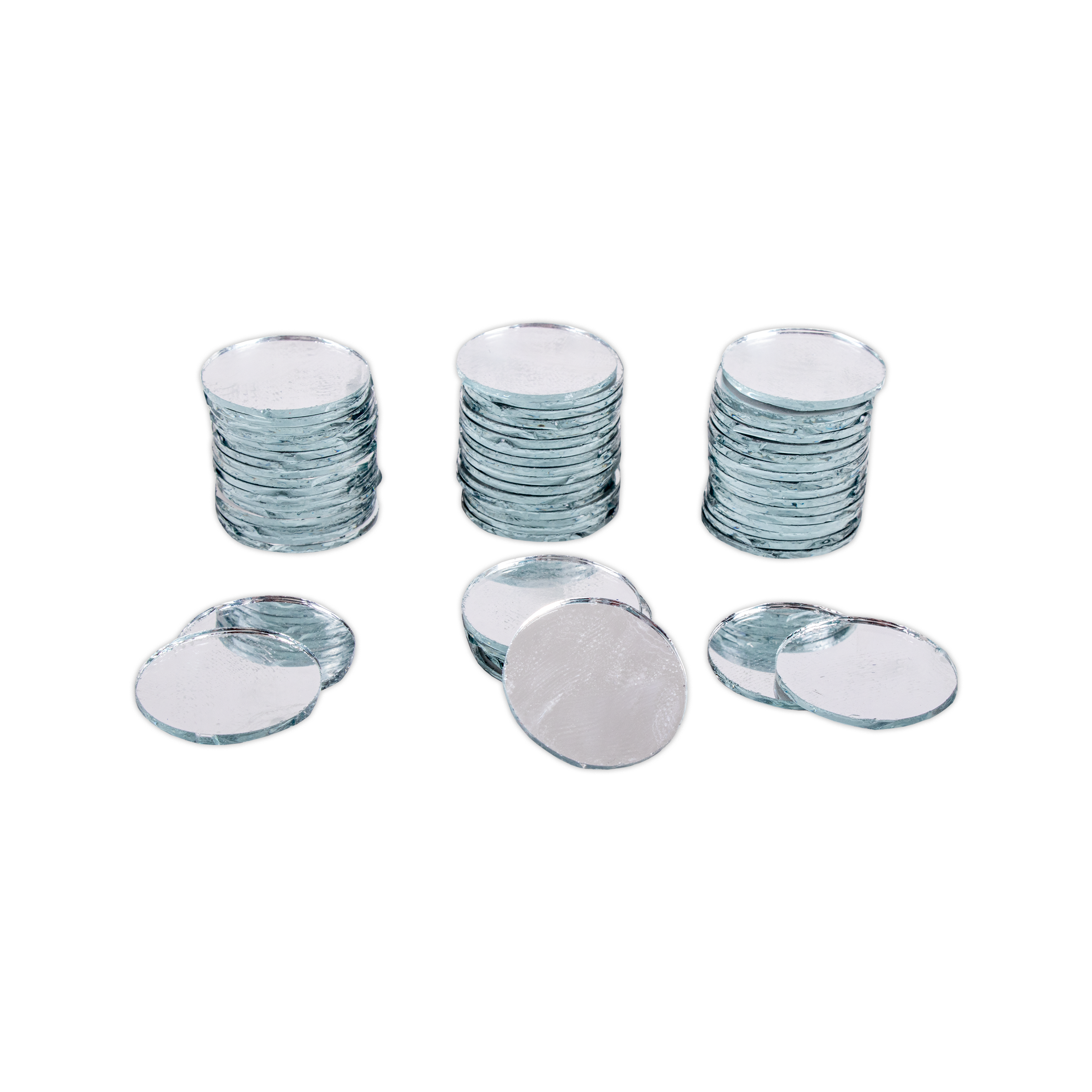 Cut Mirror Round 20Mm 50Gms Approx 57pc