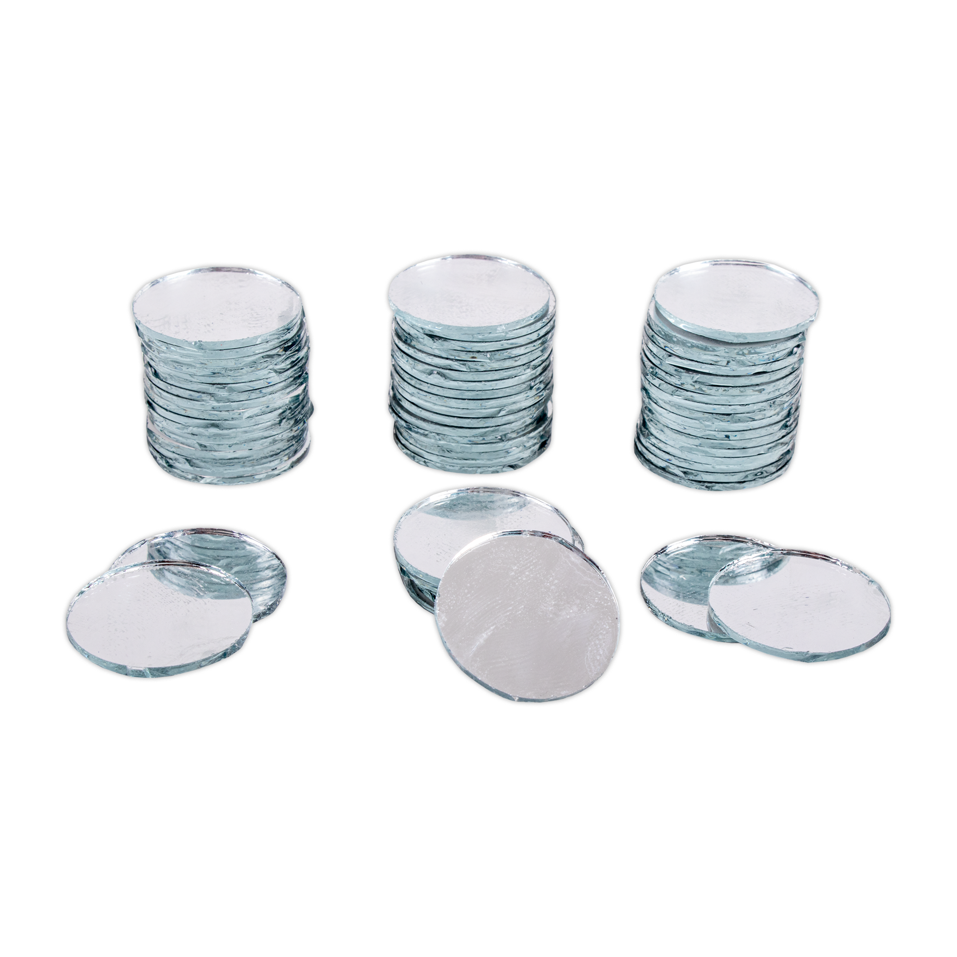 Cut Mirror Round 28Mm 50Gms Approx 36pc