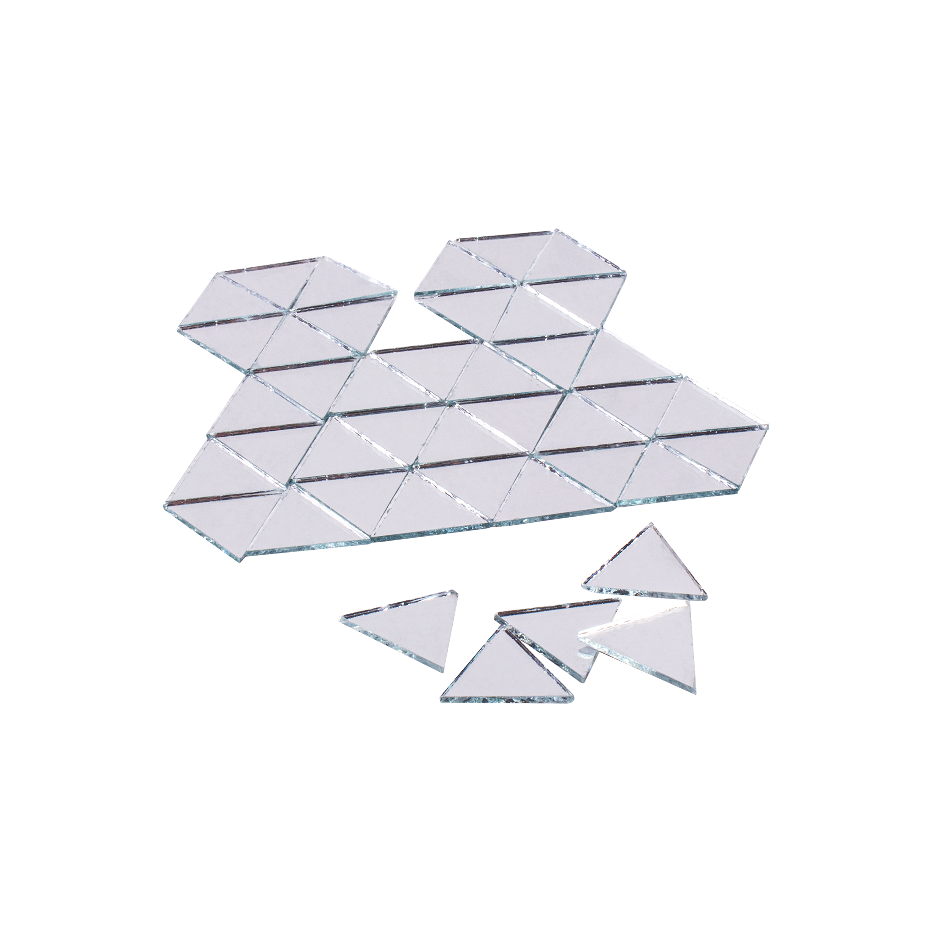 Cut Mirror Triangular 16Mm 50Gms Approx 159pc