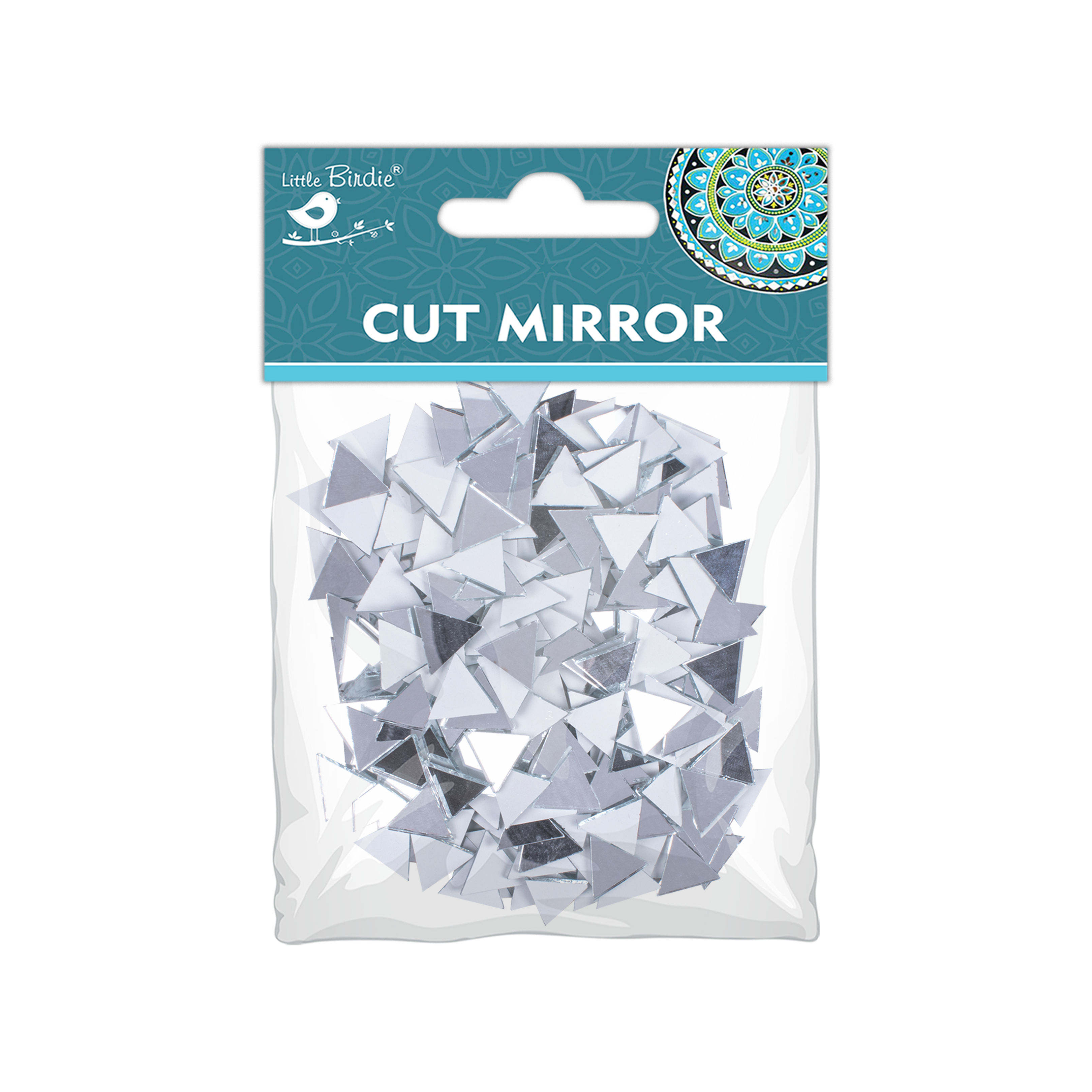 Cut Mirror Triangular 8Mm 50Gms Approx 665pc