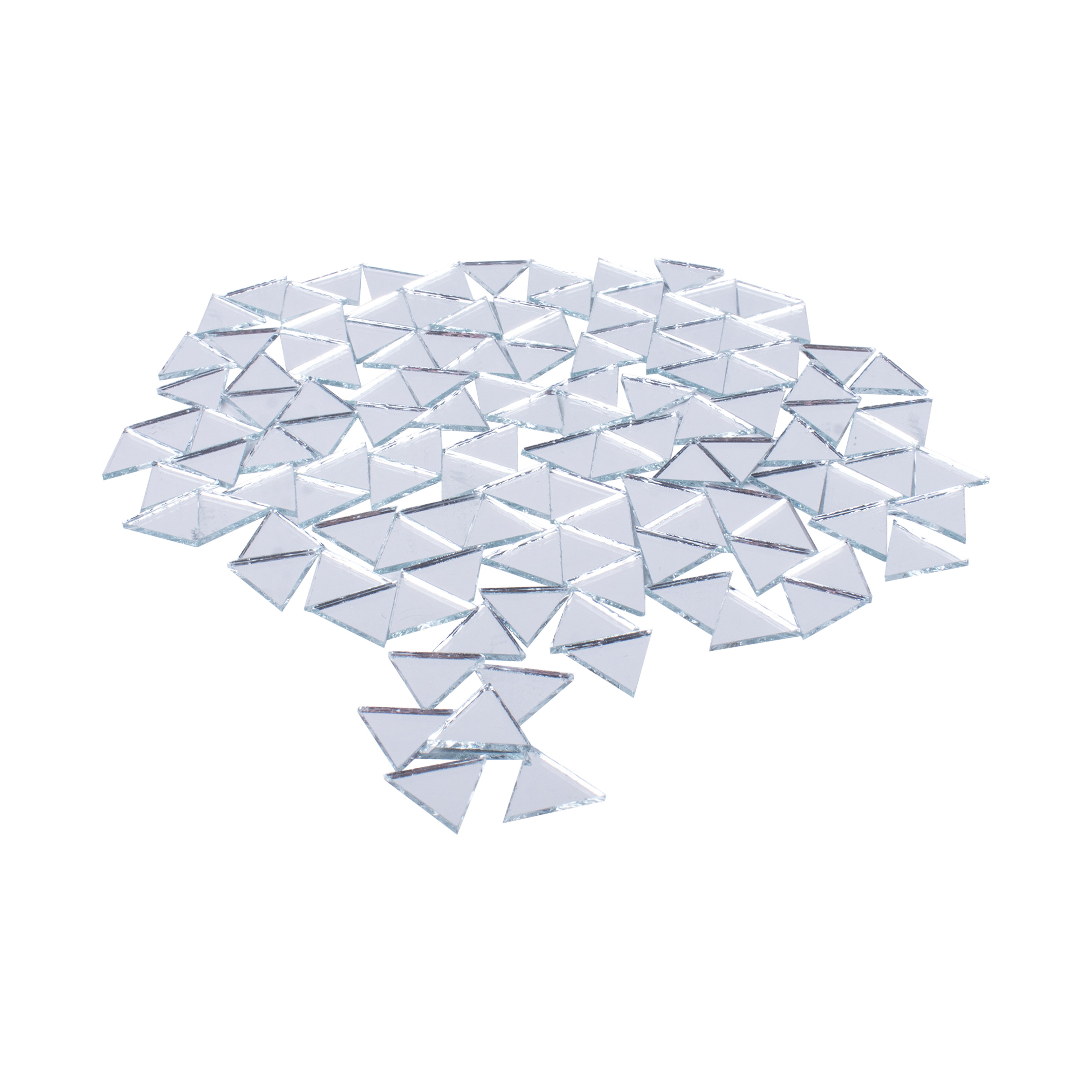 Cut Mirror Triangular 8Mm 50Gms Approx 665pc