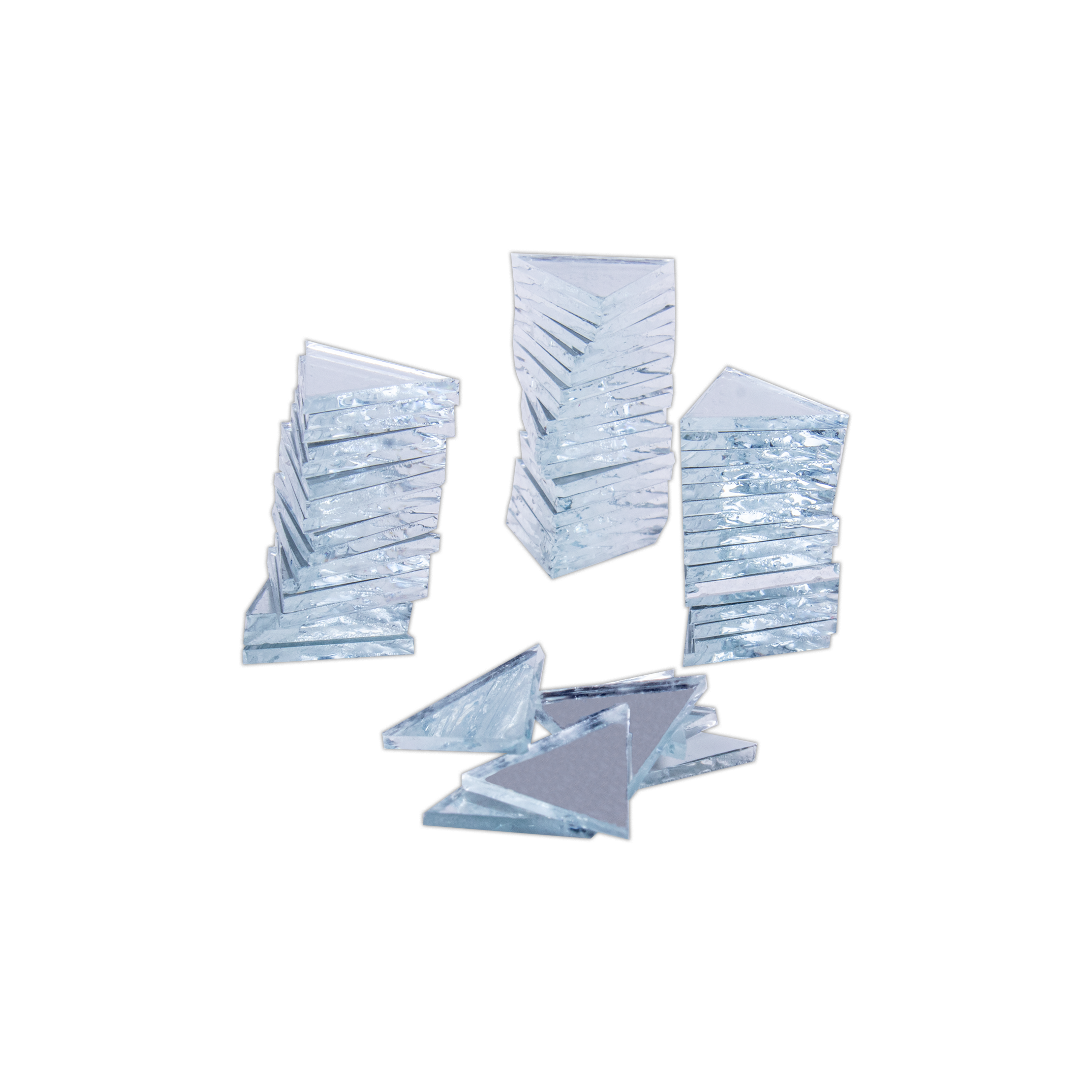 Cut Mirror Triangular 8Mm 50Gms Approx 665pc