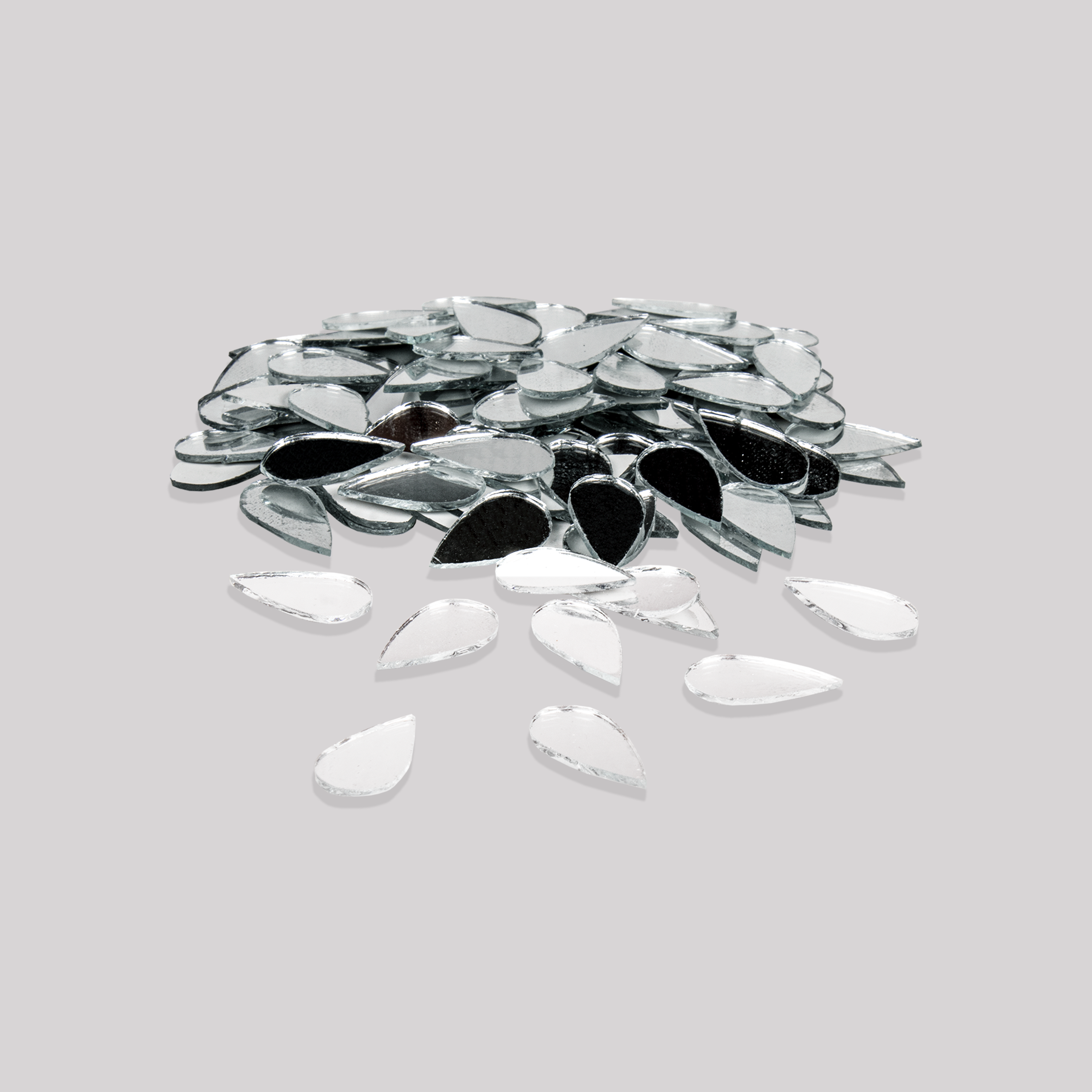 Cut Mirror Drop 12Mm 50Gms Approx 334pc