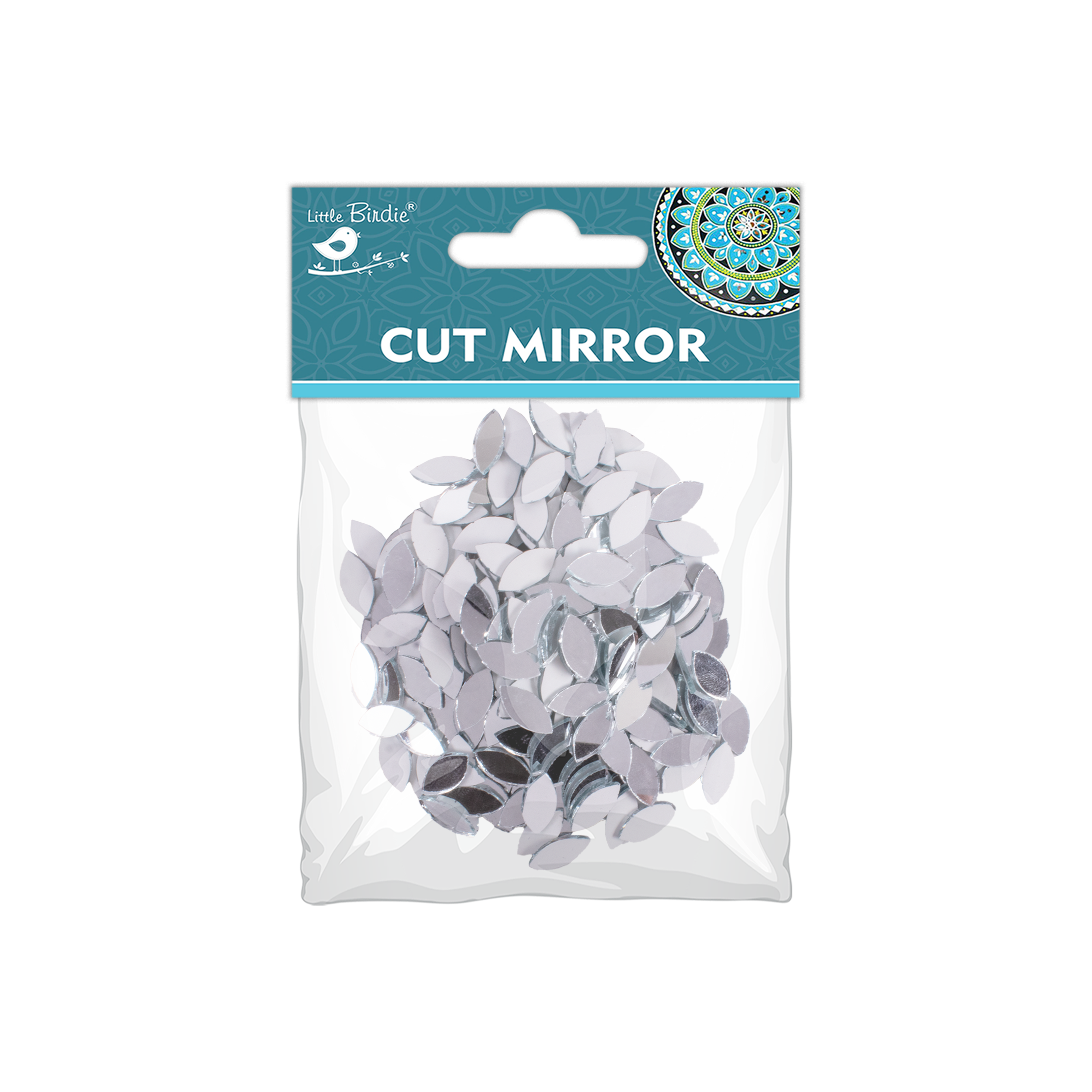Cut Mirror Leaf 12Mm 50Gms Approx 498pc