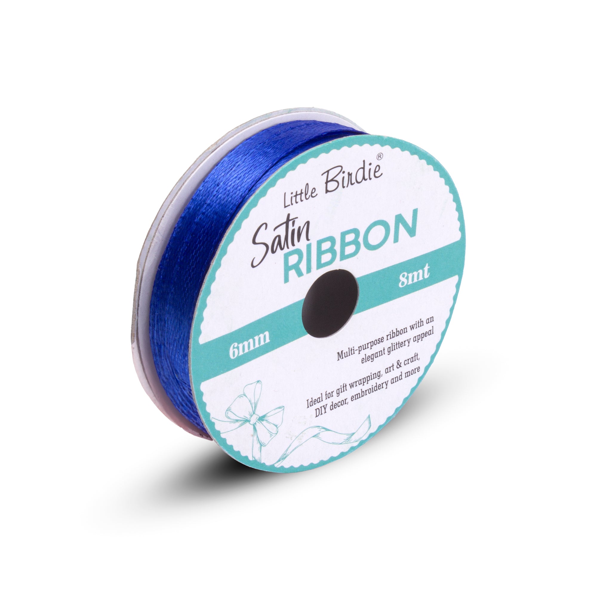 Satin Ribbon | 6mm | Royal Blue | 8 Meters - 1 Roll