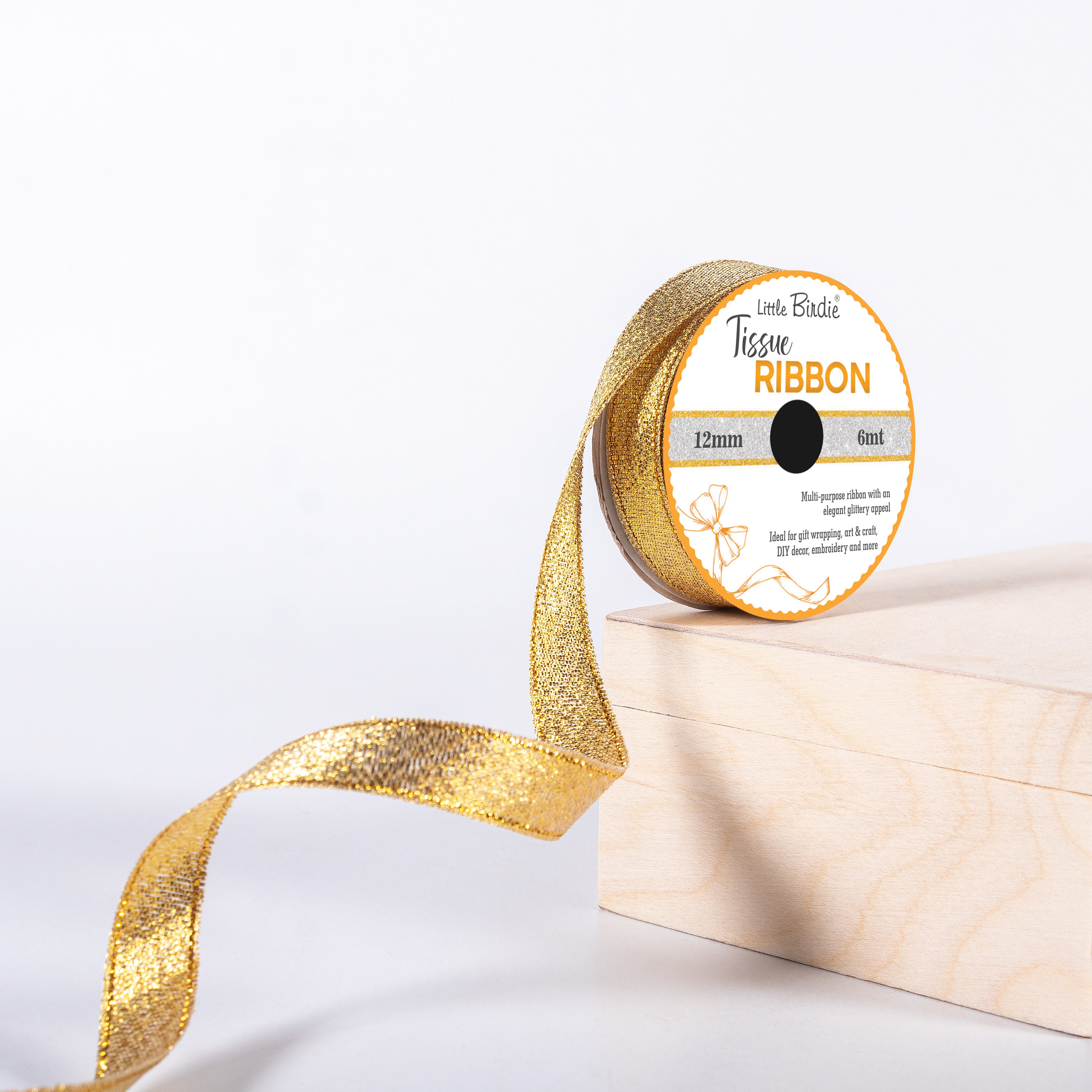 Satin Ribbon 12mm Baby Blue 6mtr 1Roll