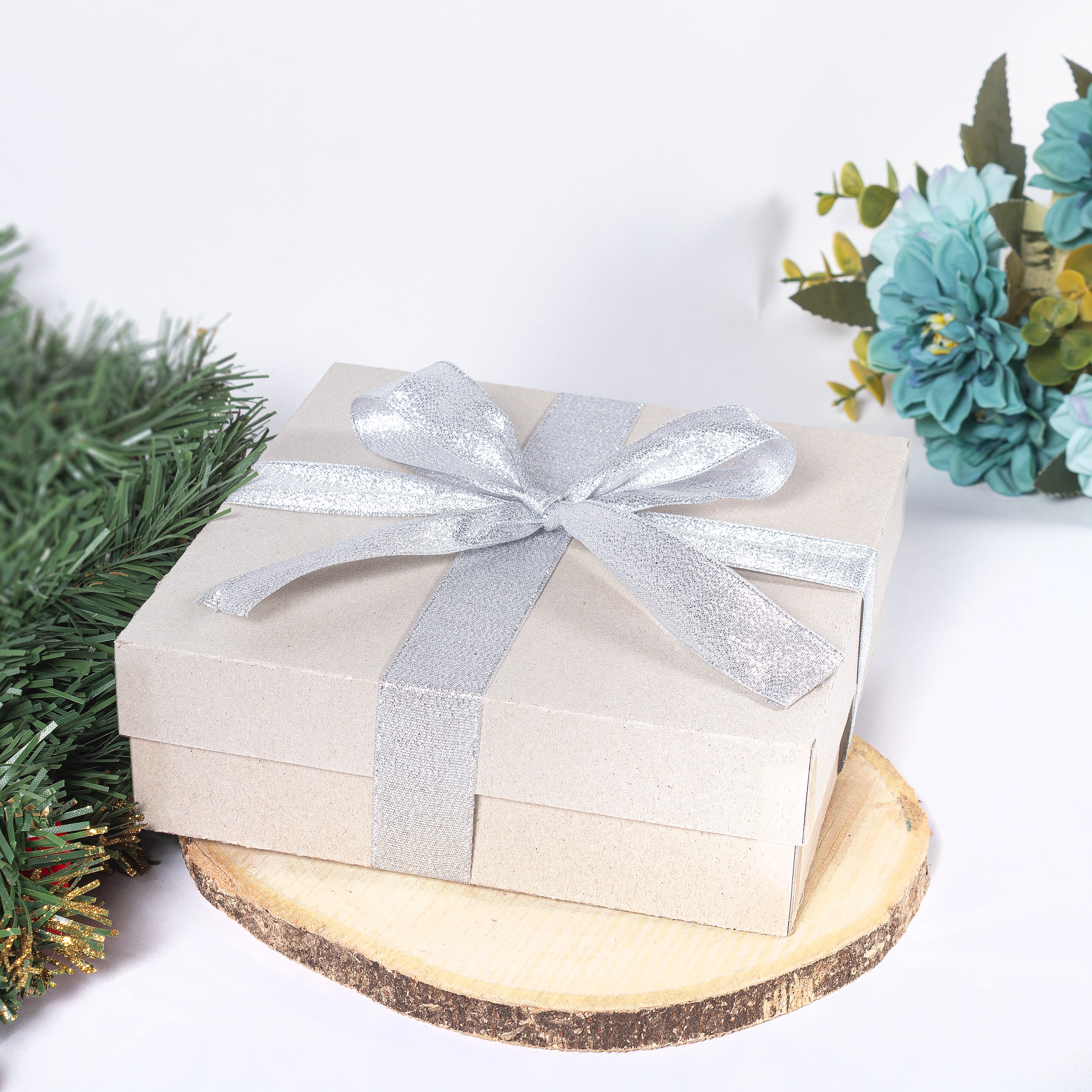 Tissue Ribbon 25mm Silver 3mtr 1Roll