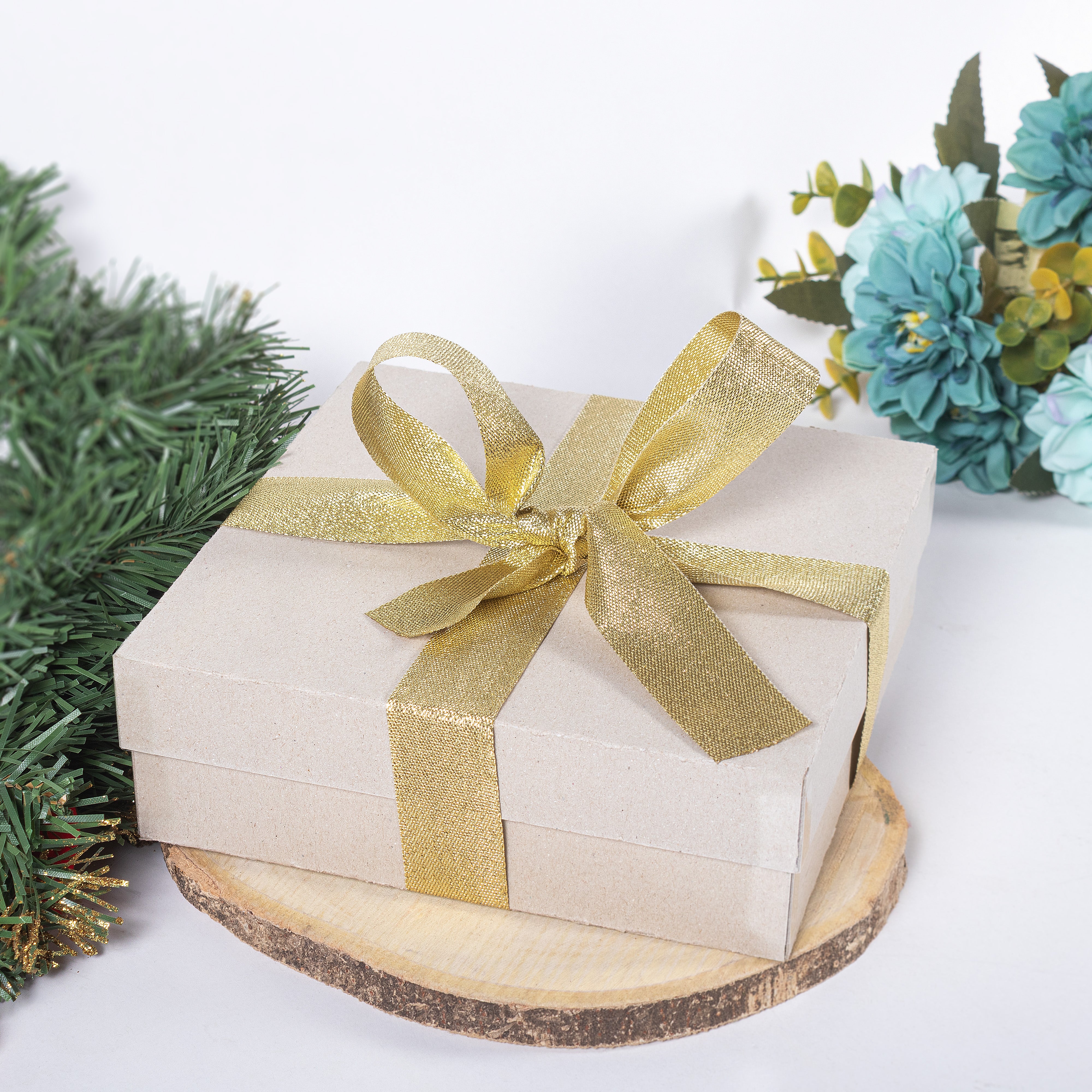 Sparkle Ribbon 25mm Light Gold 2mtr 1Roll