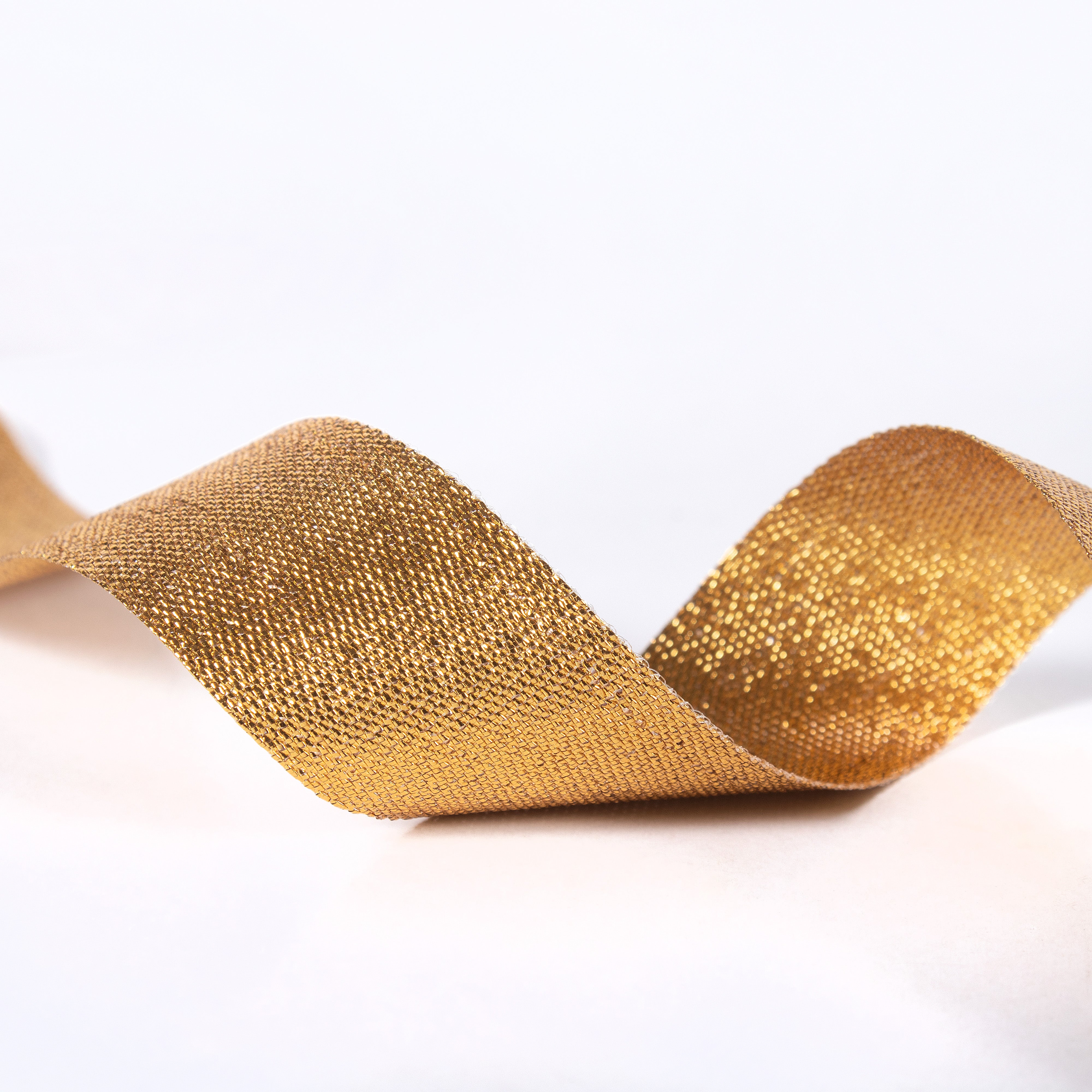 Sparkle Ribbon 25mm Gold 2mtr 1Roll