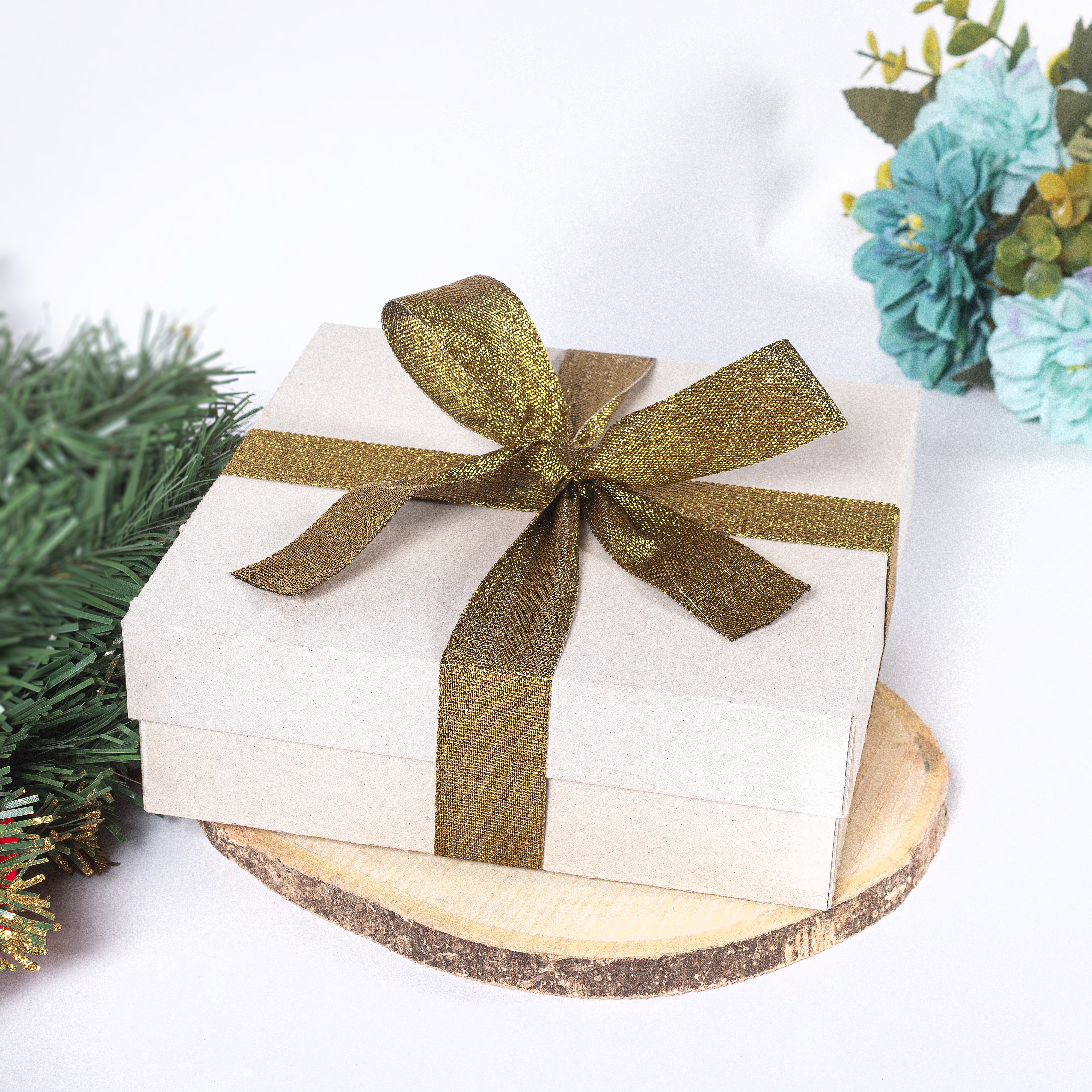 Sparkle Ribbon 25mm Vintage Gold 2mtr 1Roll