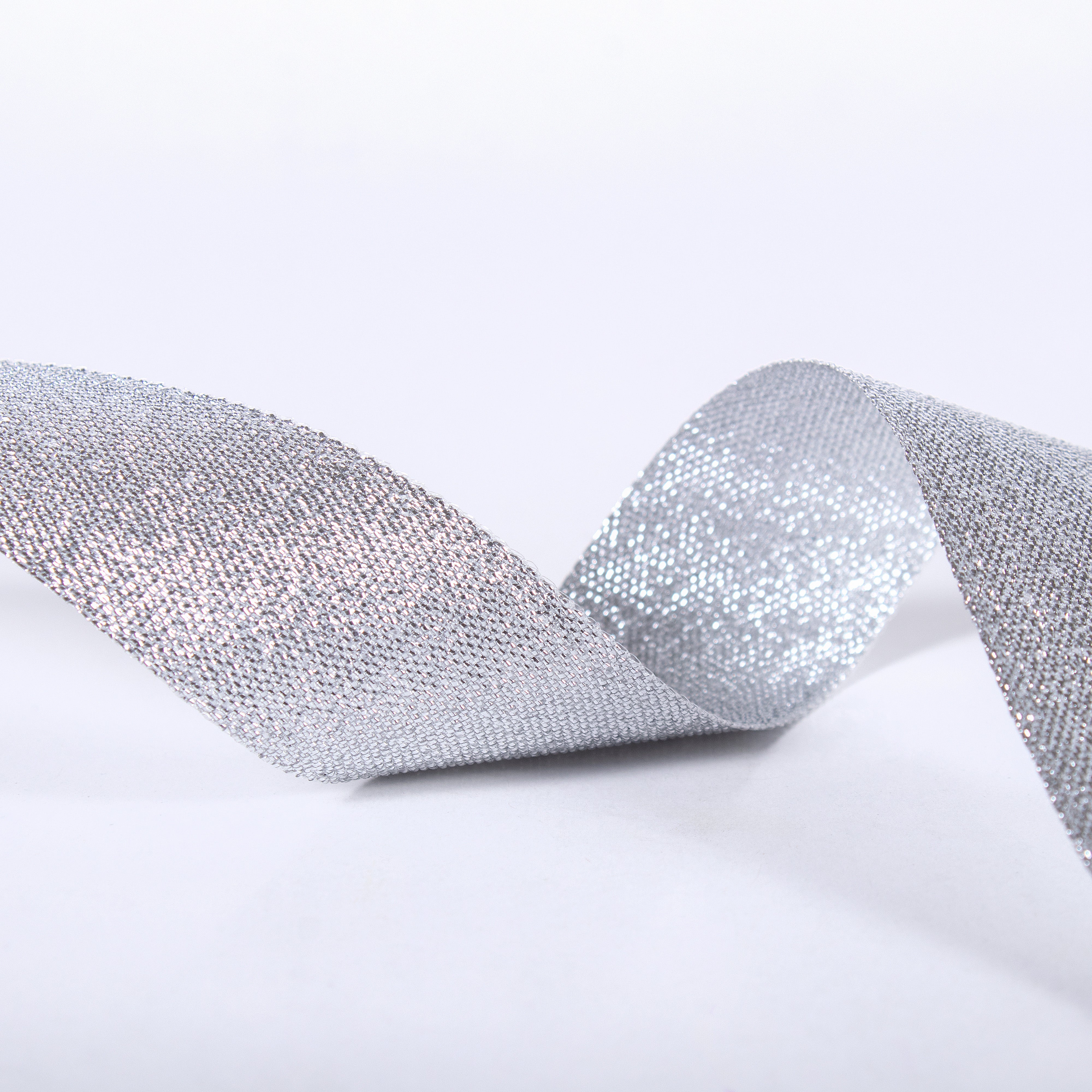 Sparkle Ribbon 25mm Silver 2mtr 1Roll