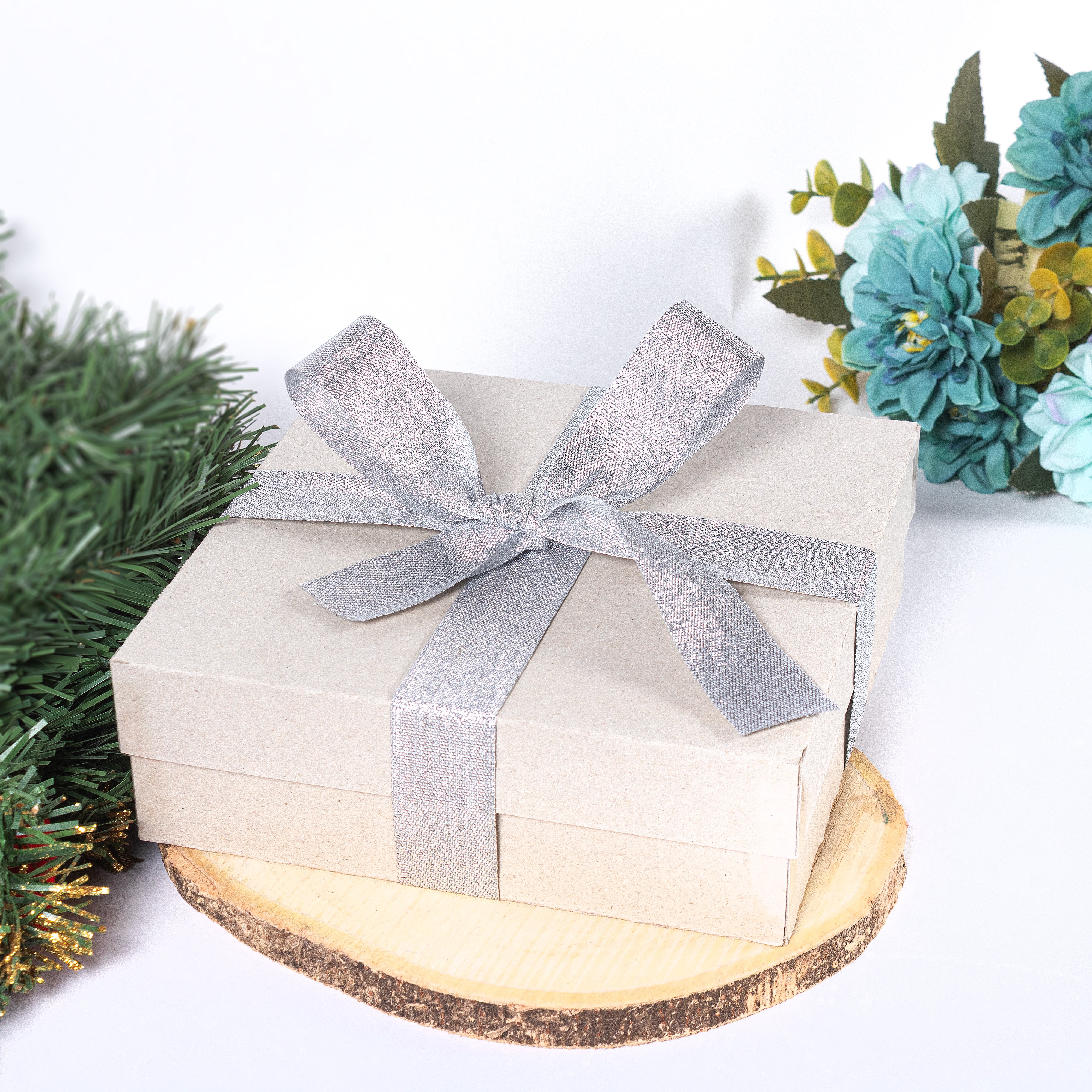 Sparkle Ribbon 25mm Silver 2mtr 1Roll