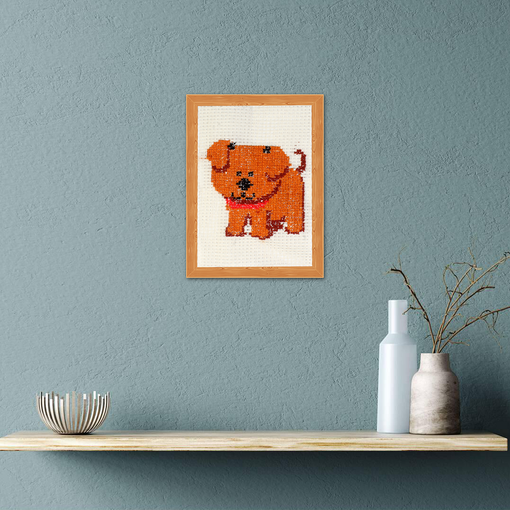 DIY Cross Stitch Dog Kit