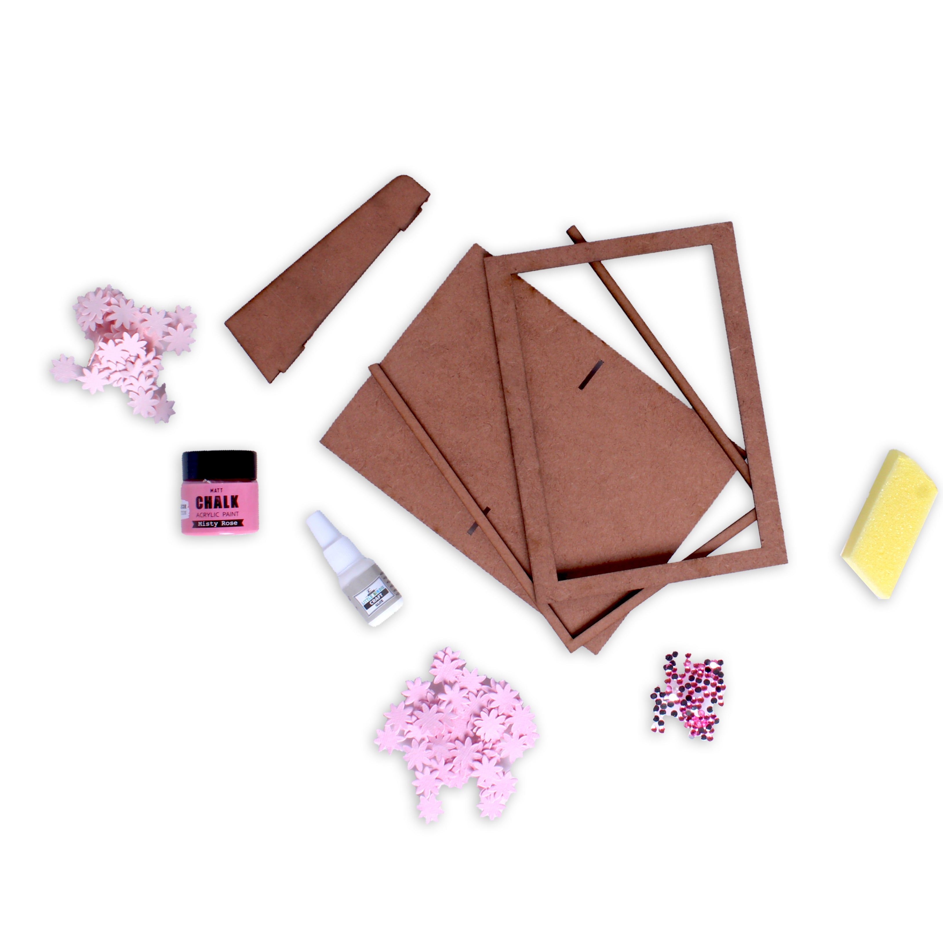 Diy Floral Photo Frame Kit 1 Box