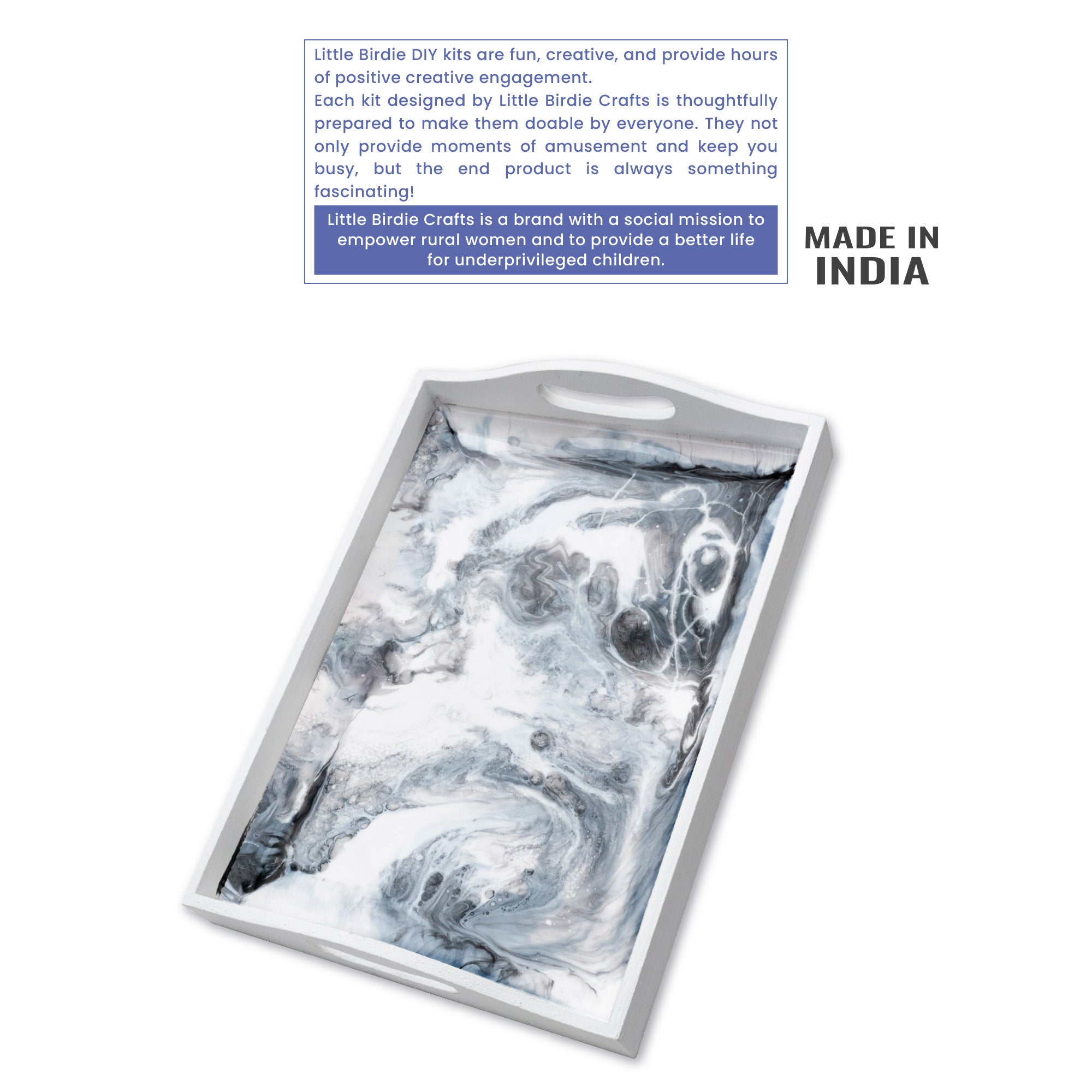 DIY Make Your Own Resin Art Tray Kit 1