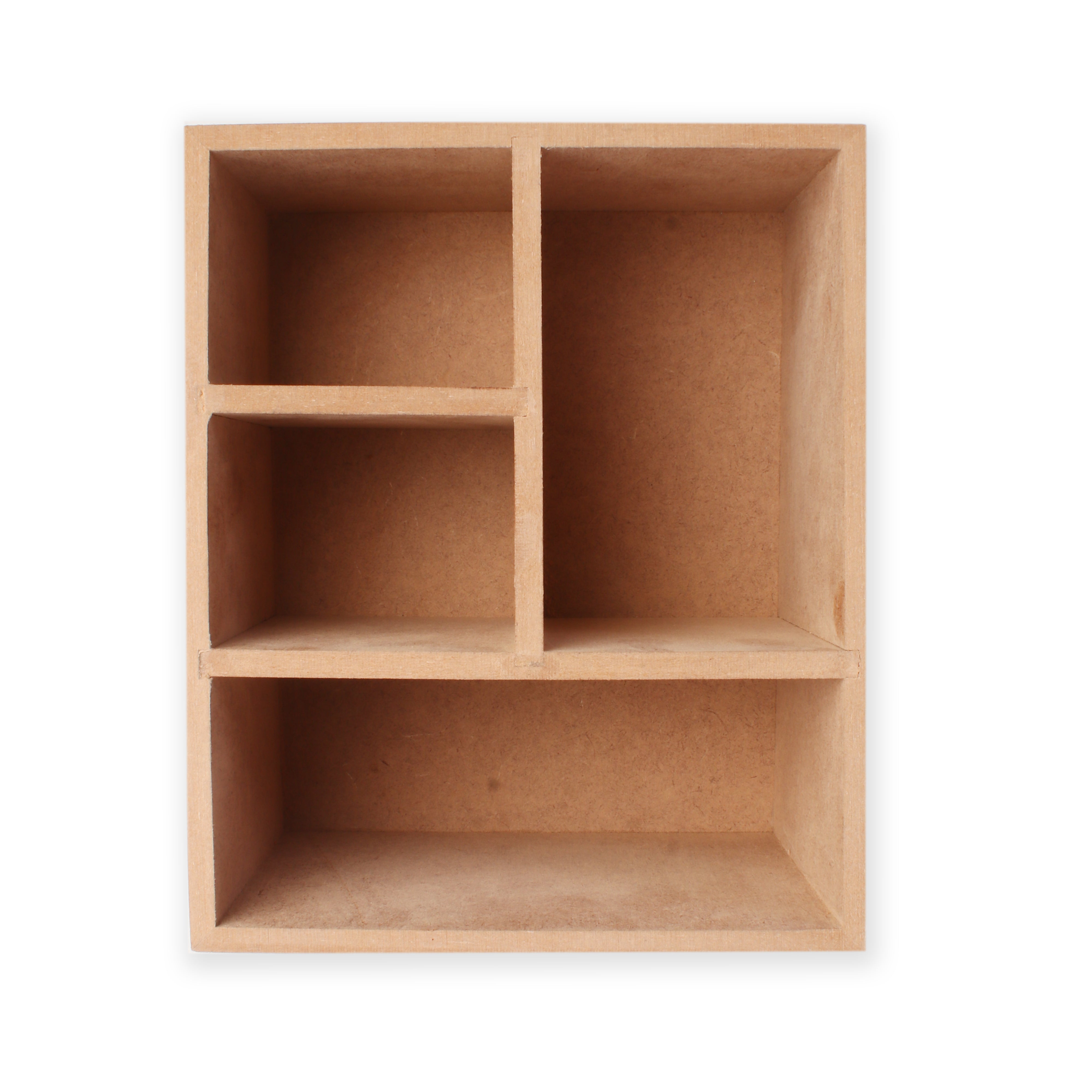 MDF Multi Compartment Table Organizer L17 X W14Cm Approx 5.5Mm Thick 1Pc Sw Lb