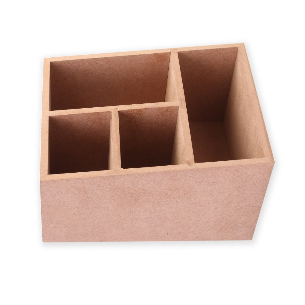 MDF Multi Compartment Table Organizer L17 X W14Cm Approx 5.5Mm Thick 1Pc Sw Lb