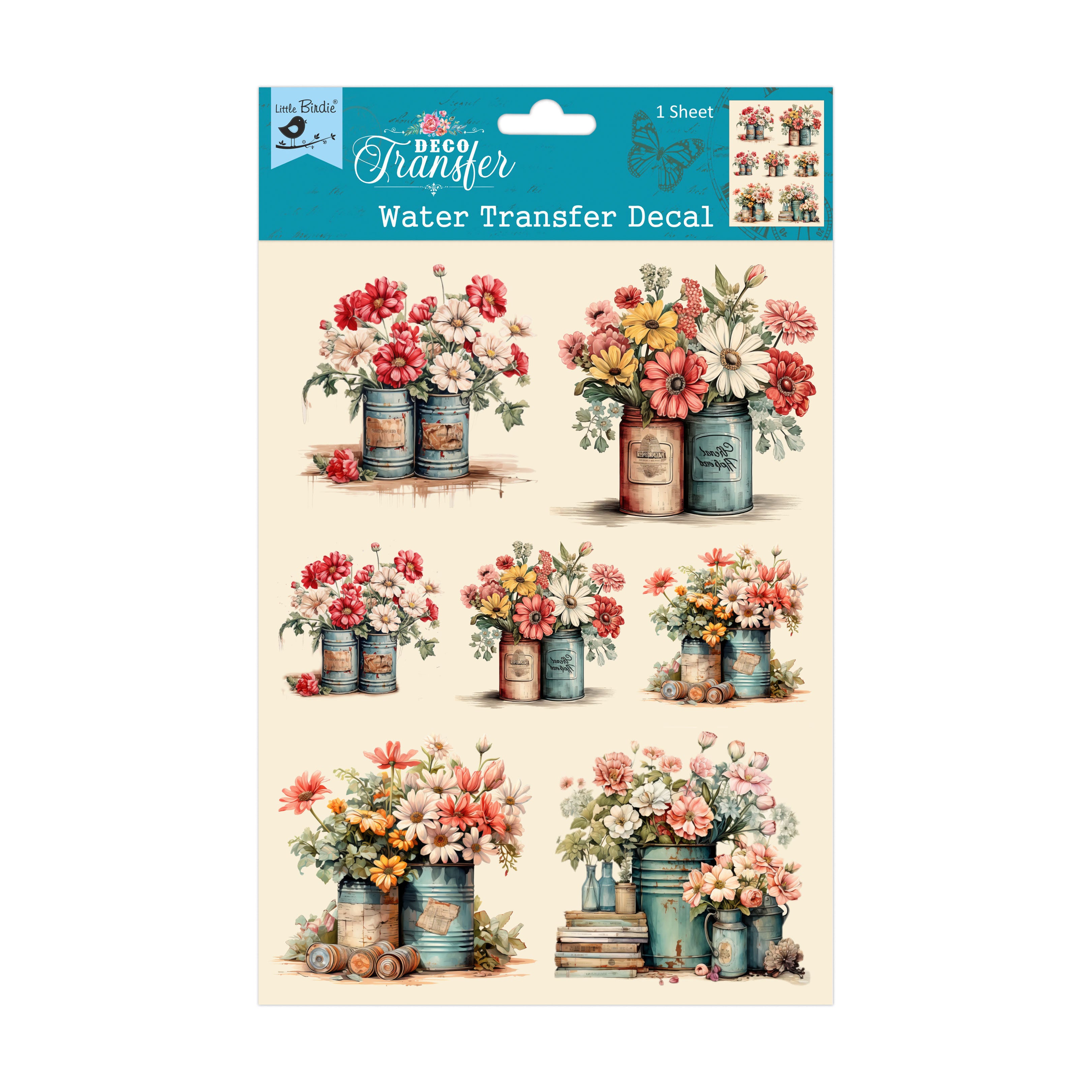 Deco Transfer Sheet Daisy Display 10inch X 7.5inch 1pc