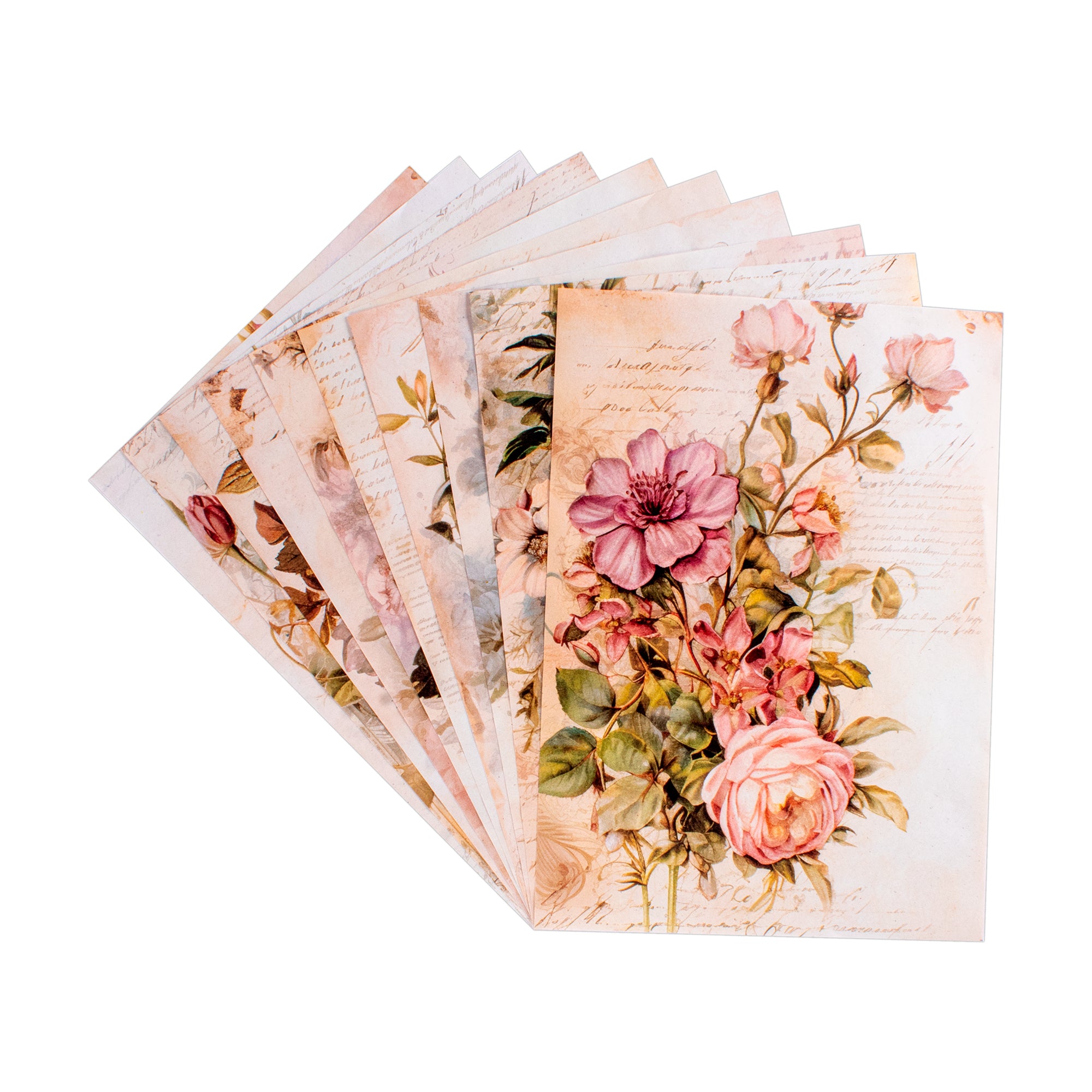 Eco Deco Paper Bloom Boutique 10 Designs 60gsm A4 10 Sheets