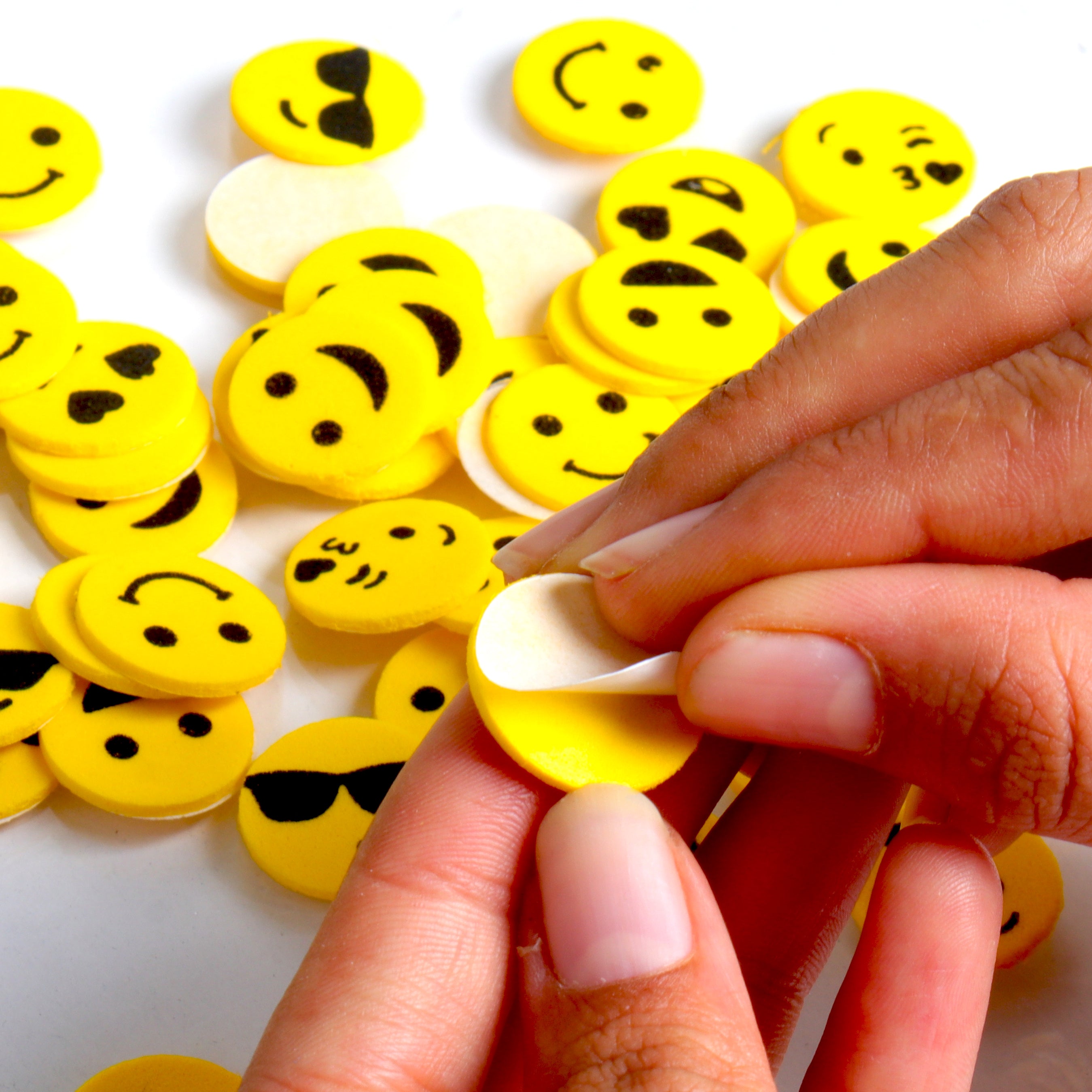 Fun Foam Stickers Emoji 64Pcs