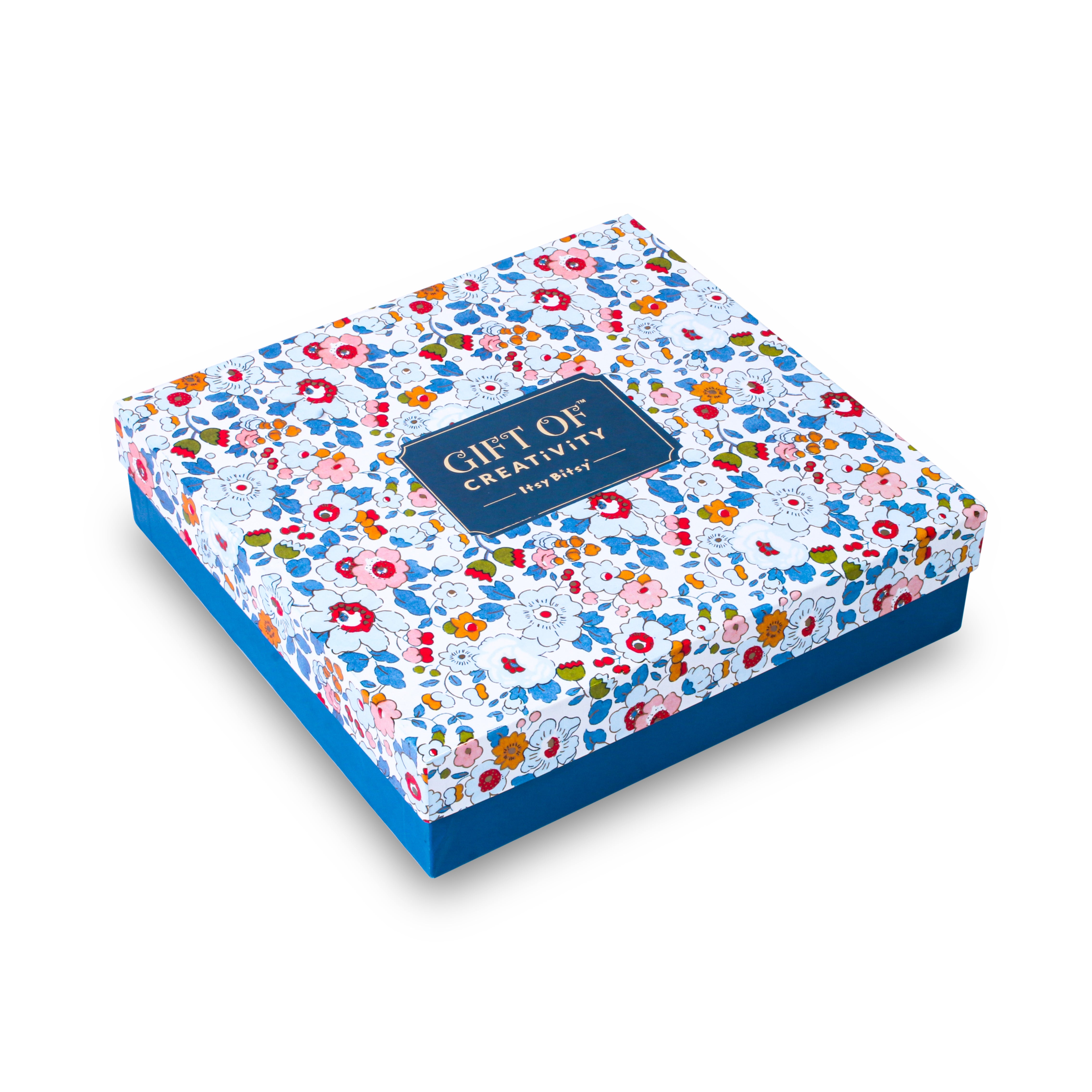 Mandala Blossom Art Kit  - Gift Of Creativity (1 Preprinted Canvas with Easel  1 Plain Canvas with Easel)