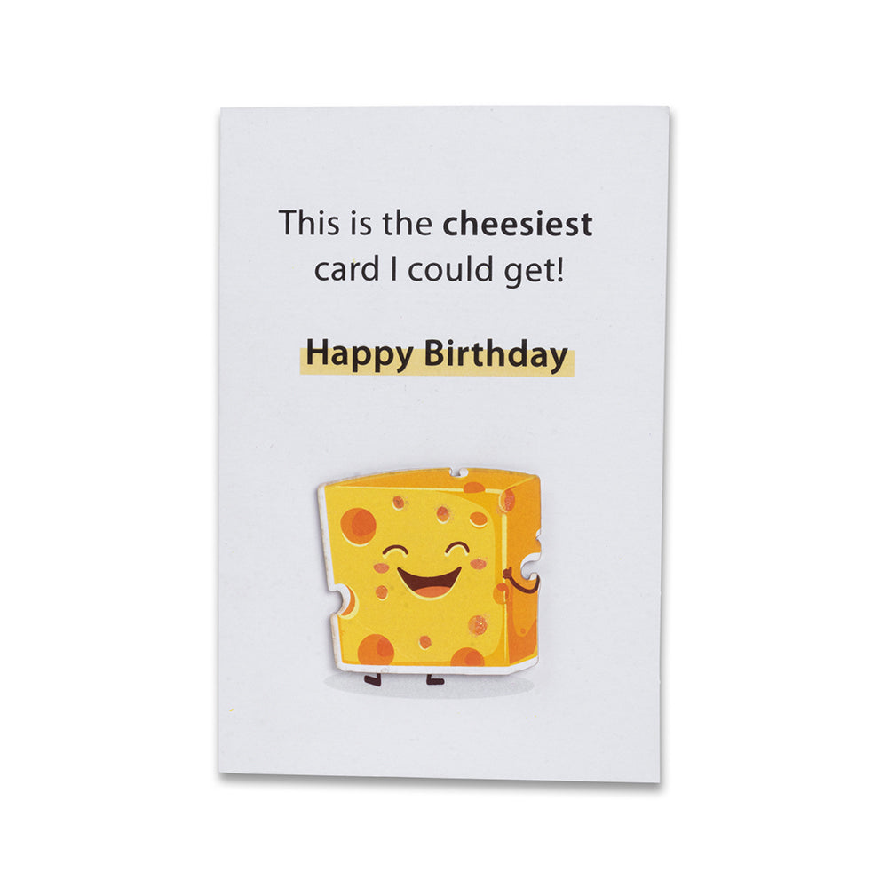 3D Greeting Card & Envelope Cheesiest Card 4 X 6inch